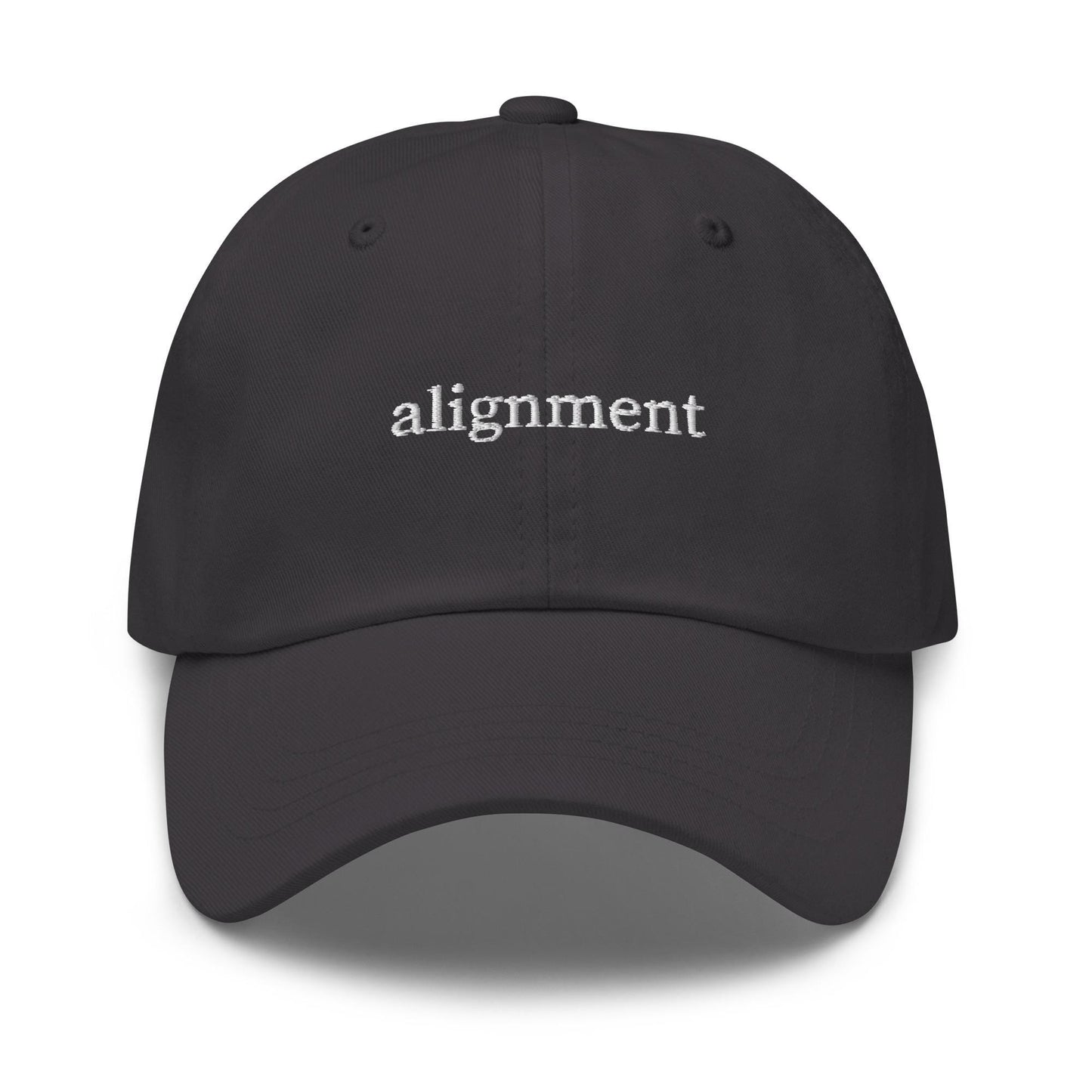 Alignment Embroidered Dad Hat: Funny Corporate Gift for Tech Bros