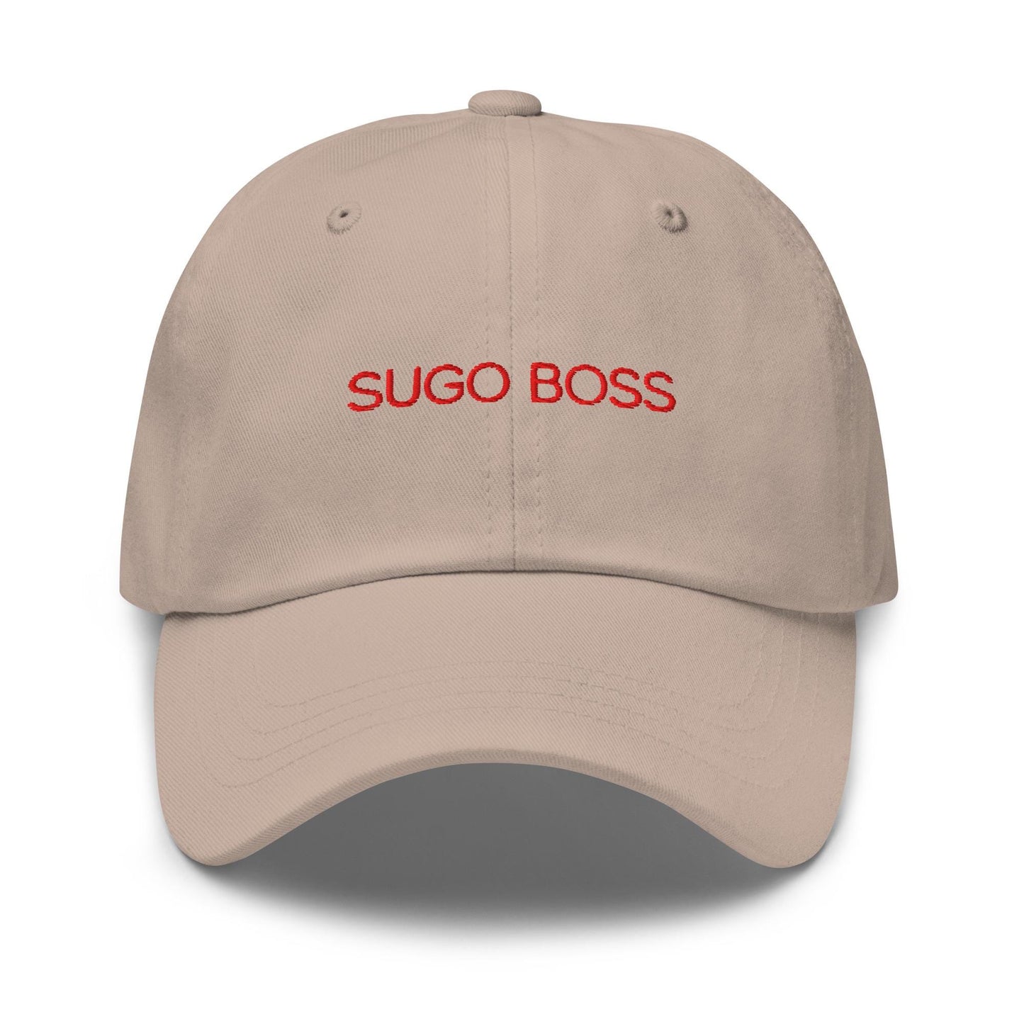 Sugo Boss – Embroidered Italian Red Sauce Dad Hat, Minimal Pasta Cap, Custom Thread Colors