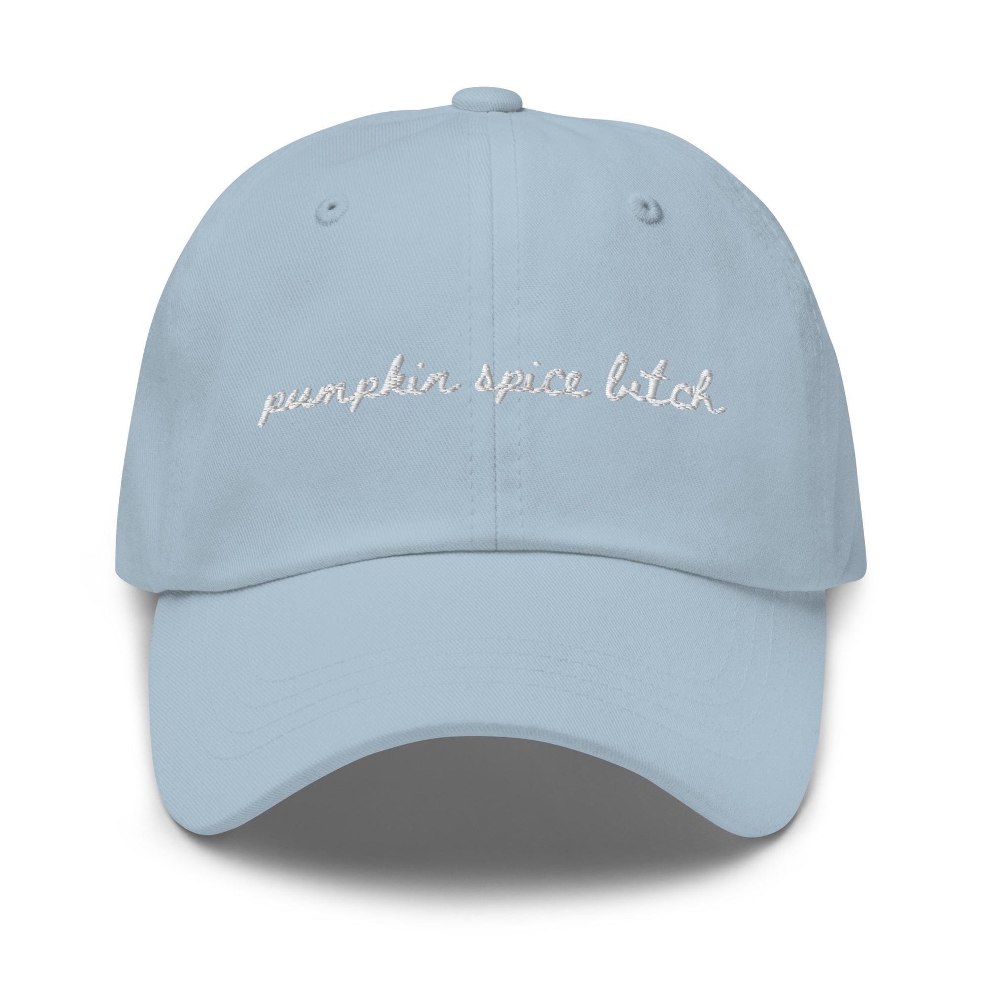Pumpkin Spice Bitch – Embroidered Dad Hat, Funny Fall Coffee Cap, Custom Thread Colors