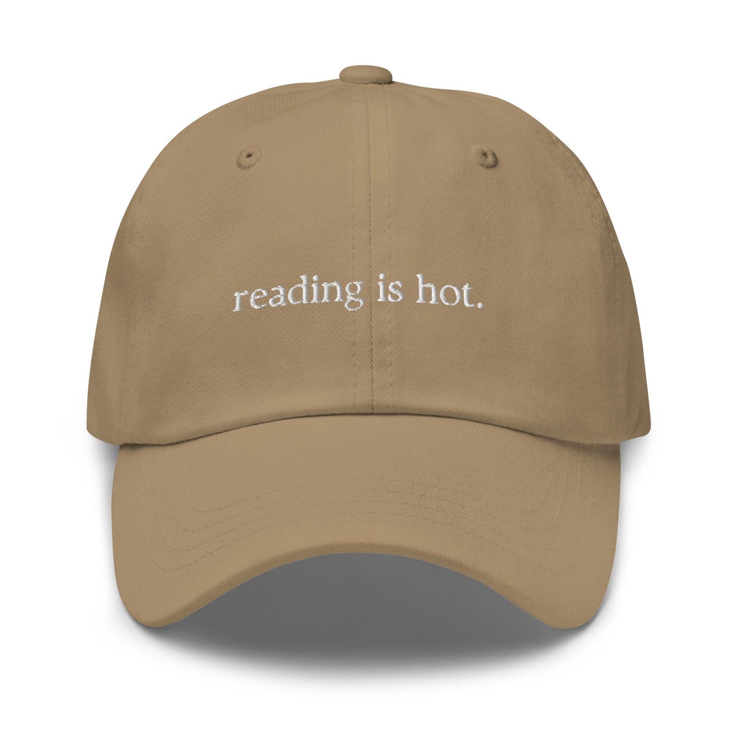 Reading is Hot Hat - For Bookworms, Book Fans and Readers - Cotton embroidered Cap