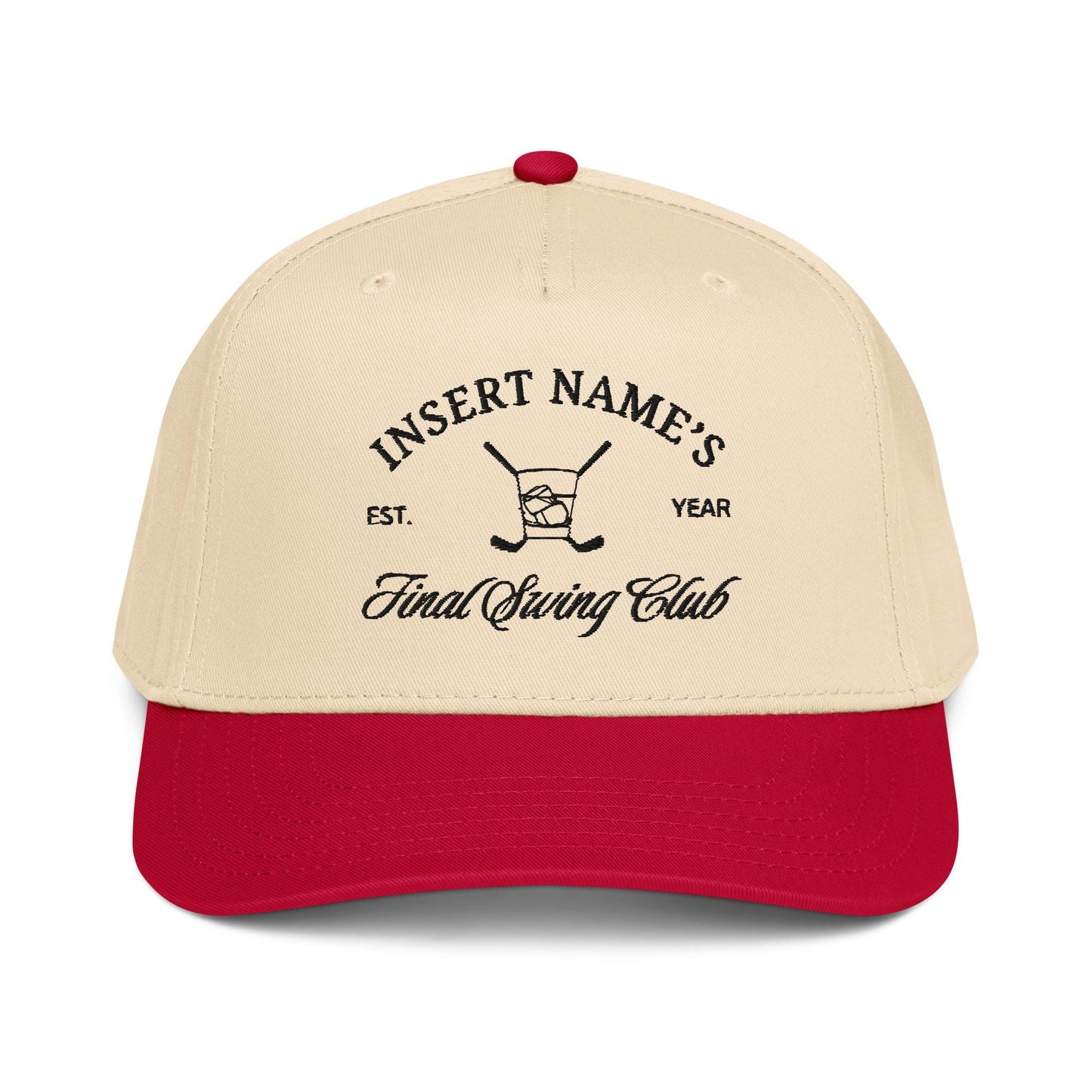 Custom Golf Tournament Two Tone Snapback Embroidered Hat