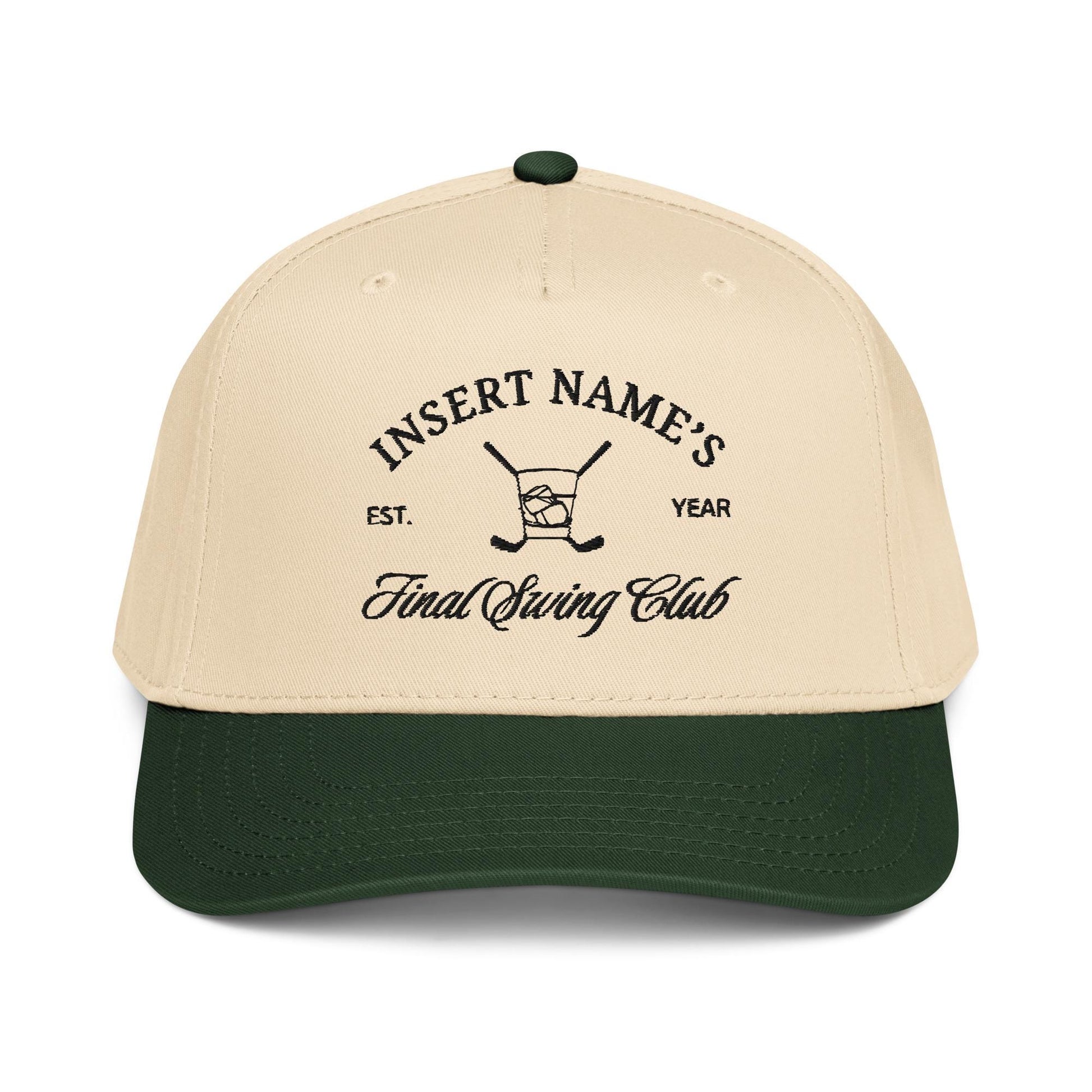 Custom Golf Tournament Two Tone Snapback Embroidered Hat