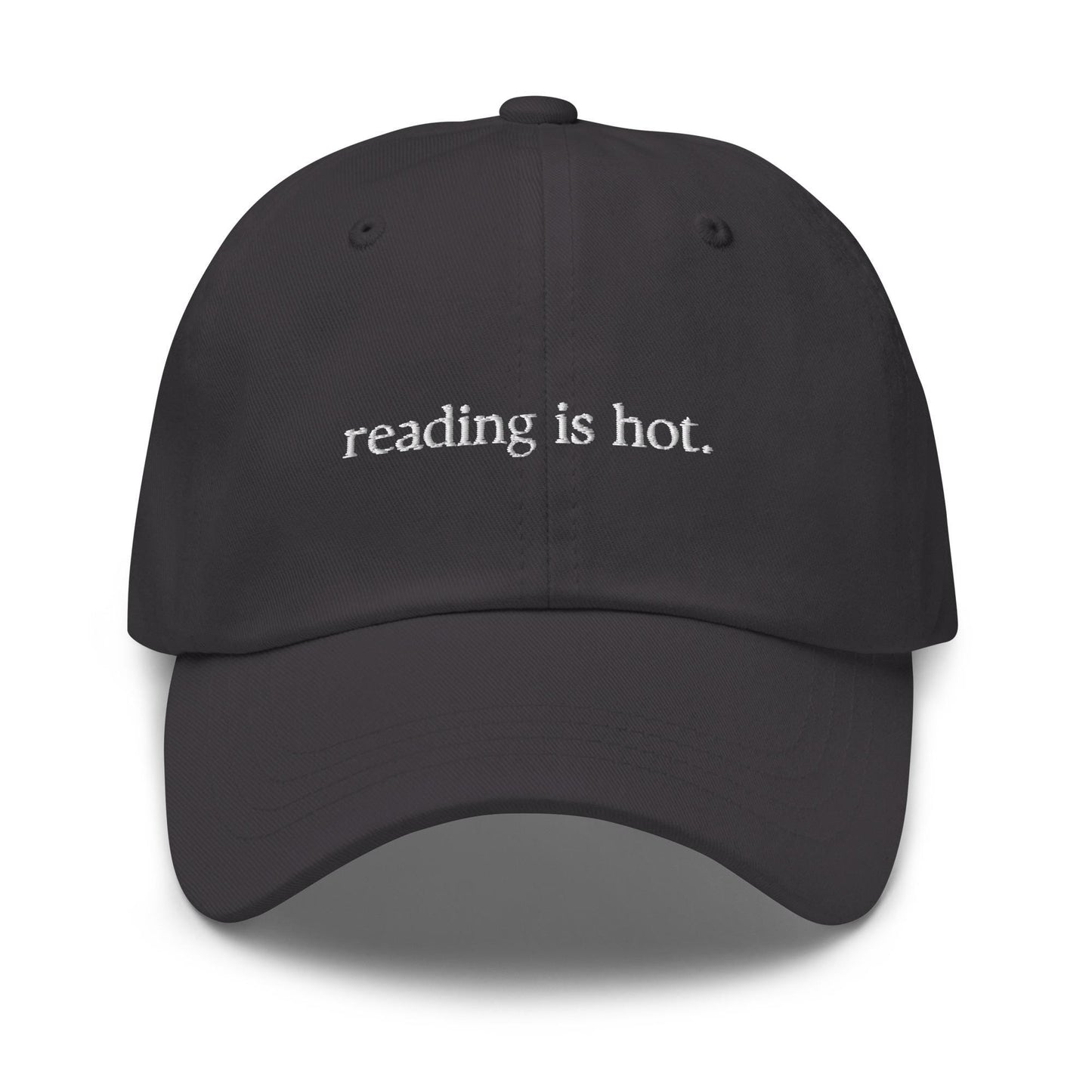 Reading is Hot Hat - For Bookworms, Book Fans and Readers - Cotton embroidered Cap