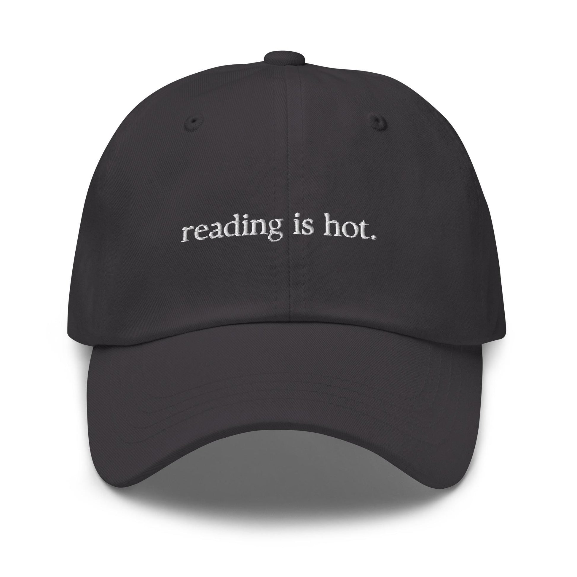 Reading is Hot Hat - For Bookworms, Book Fans and Readers - Cotton embroidered Cap