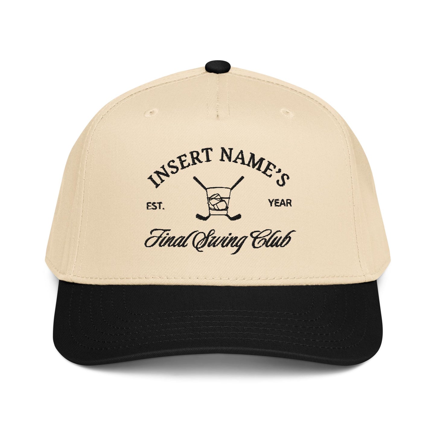 Custom Golf Tournament Two Tone Snapback Embroidered Hat
