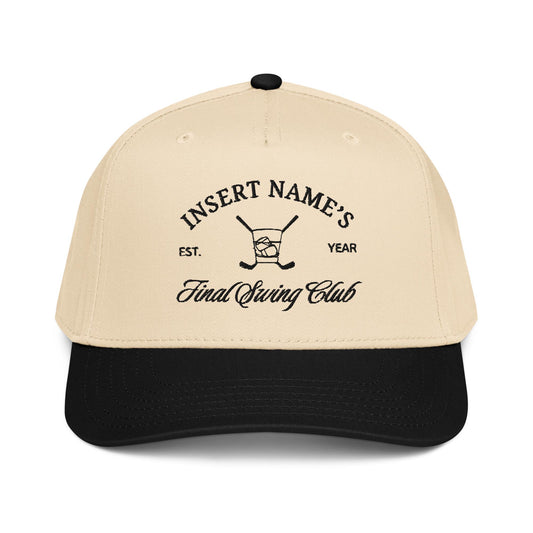 Custom Golf Tournament Two Tone Snapback Embroidered Hat