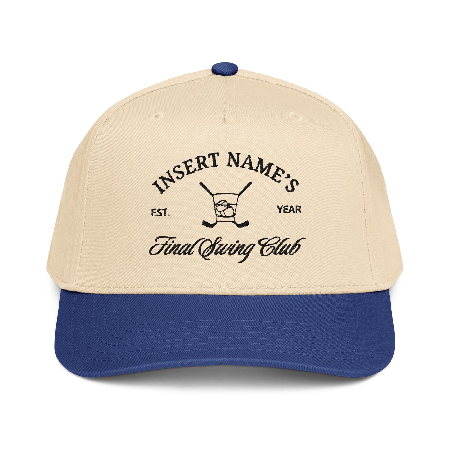 Custom Golf Tournament Two Tone Snapback Embroidered Hat