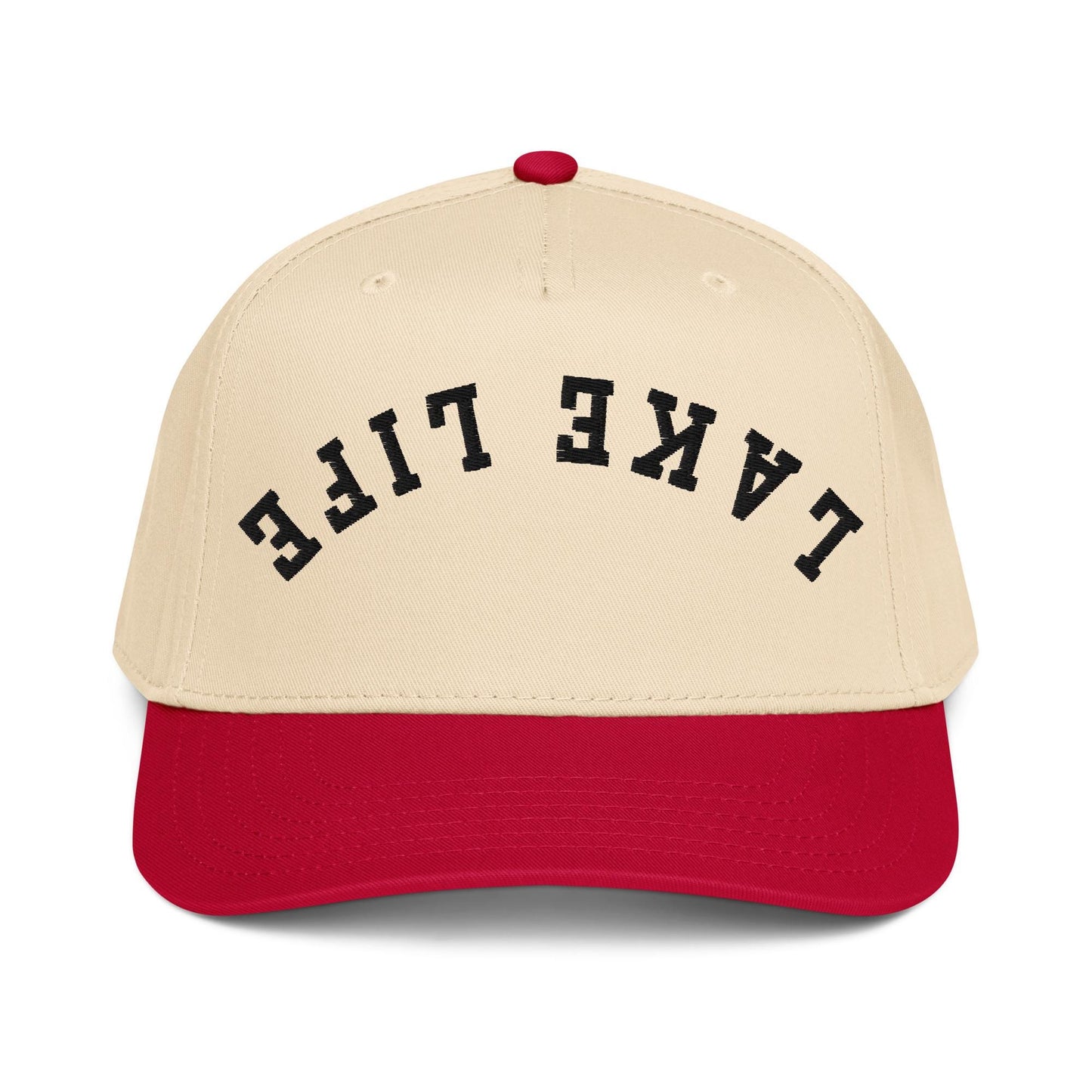 Lake Life Two Tone Snapback Hat Embroidered Trucker Cap