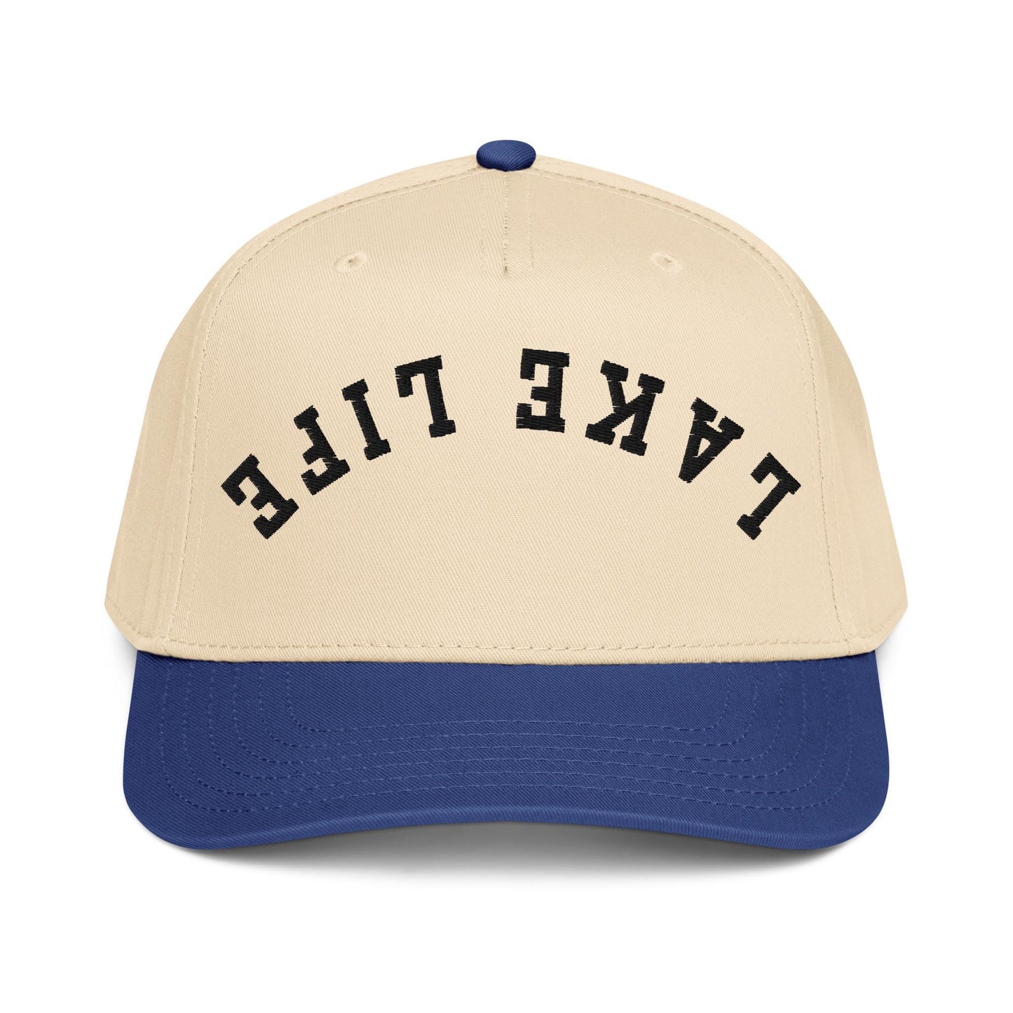 Lake Life Two Tone Snapback Hat Embroidered Trucker Cap