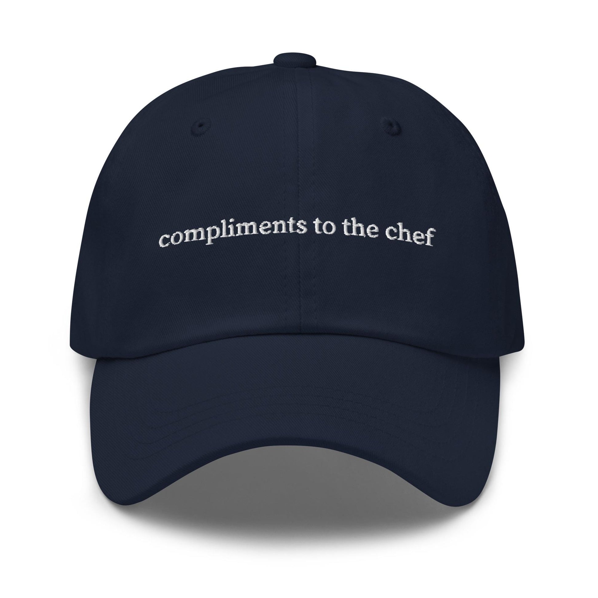 Compliments to the Chef Embroidered Hat – Funny Foodie Dad Cap