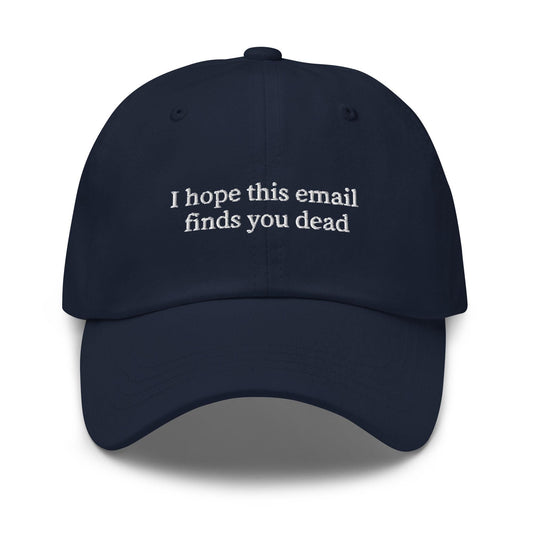 Unsubscribe – Embroidered Workplace Humor Dad Hat, Minimalist Cotton Cap