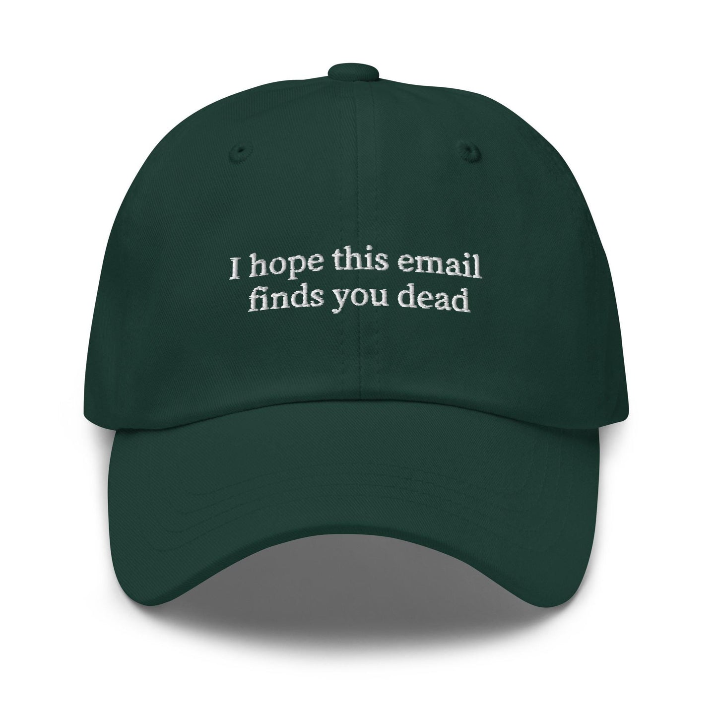 Unsubscribe – Embroidered Workplace Humor Dad Hat, Minimalist Cotton Cap