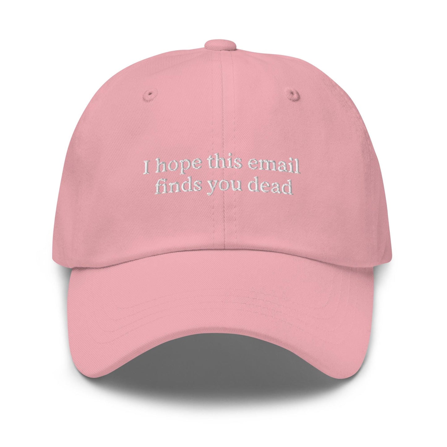 Unsubscribe – Embroidered Workplace Humor Dad Hat, Minimalist Cotton Cap