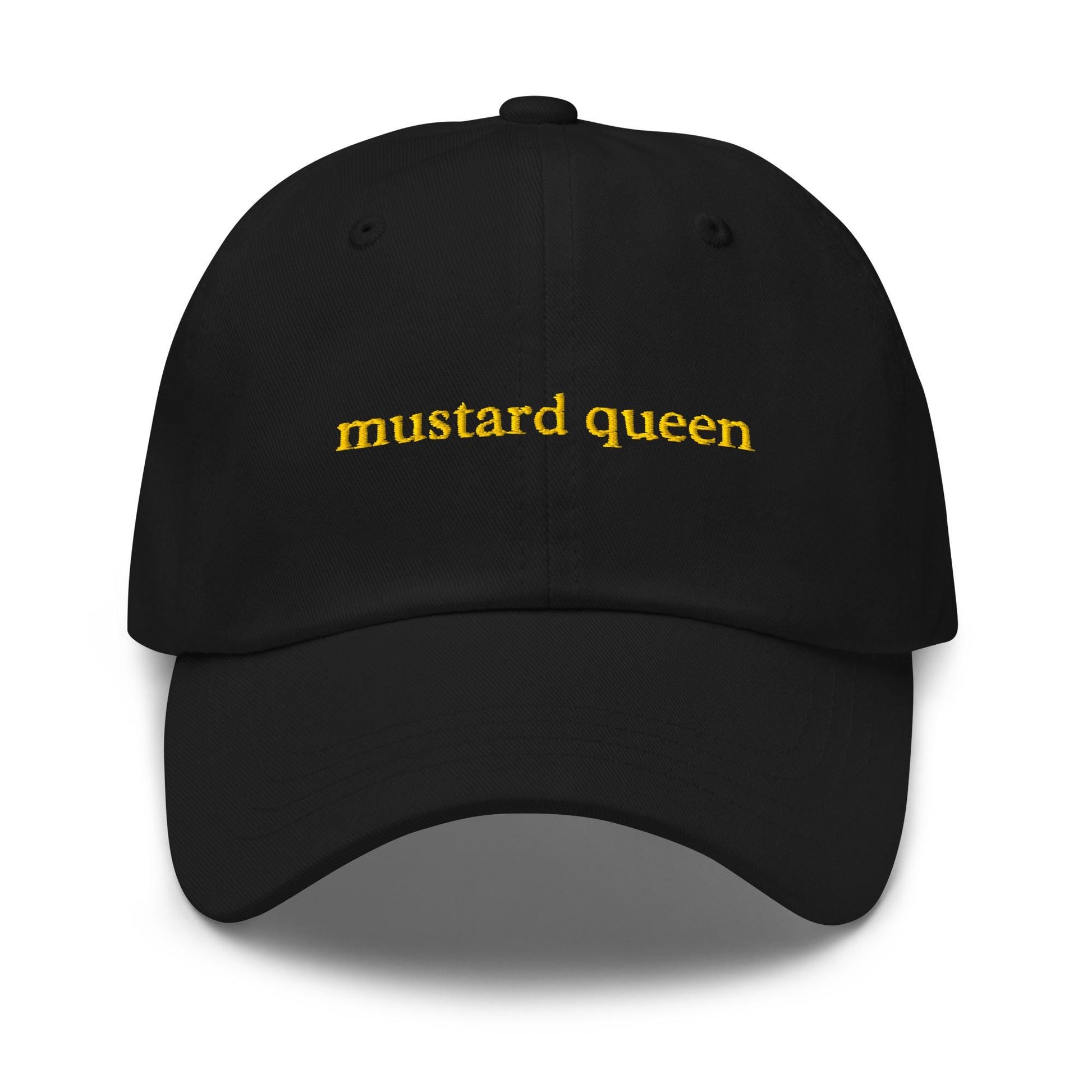 Mustard Queen – Embroidered Funny Foodie Dad Hat, Condiment Lover Cap, Custom Thread Colors