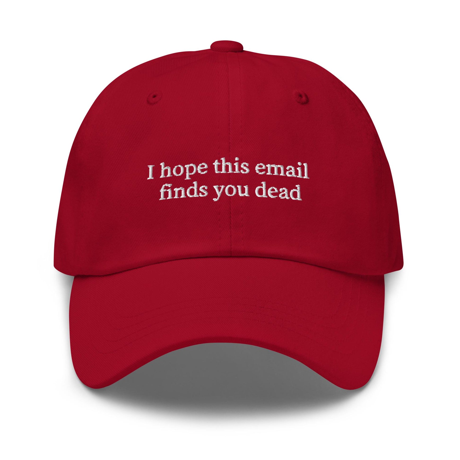 Unsubscribe – Embroidered Workplace Humor Dad Hat, Minimalist Cotton Cap