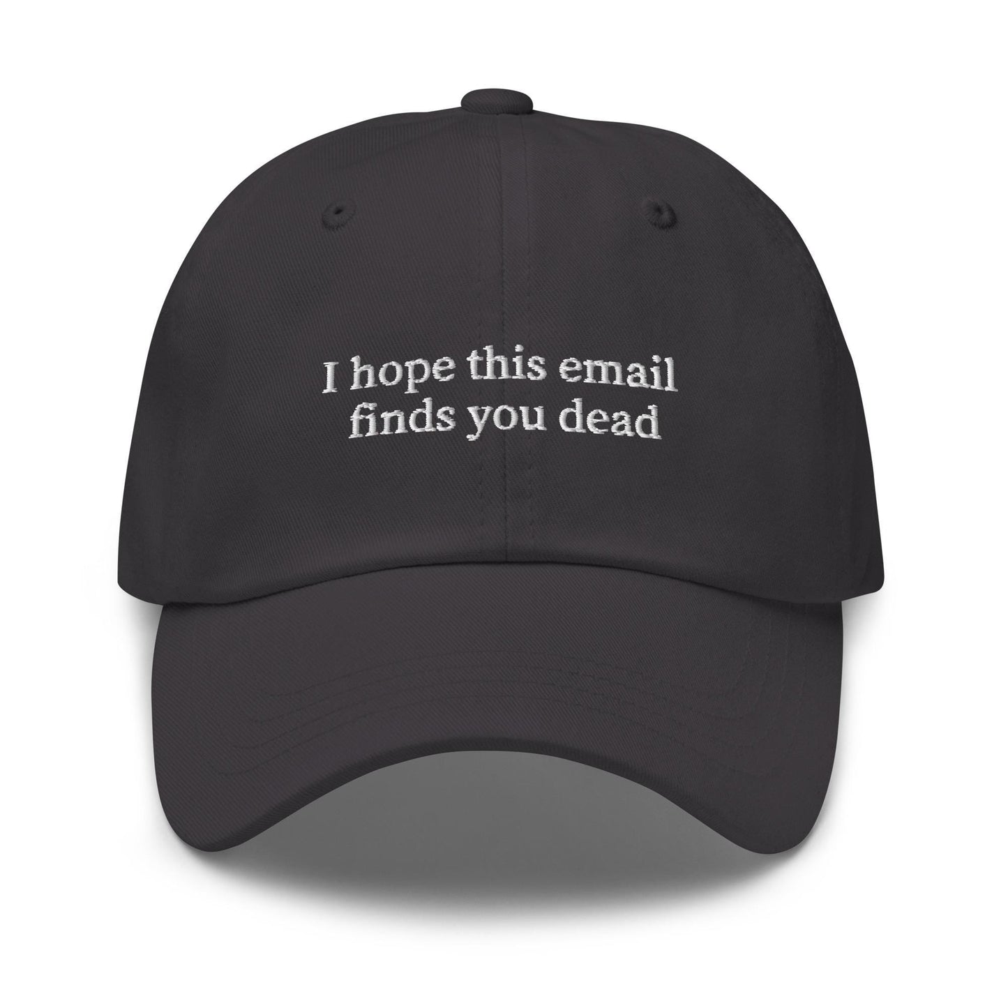 Unsubscribe – Embroidered Workplace Humor Dad Hat, Minimalist Cotton Cap