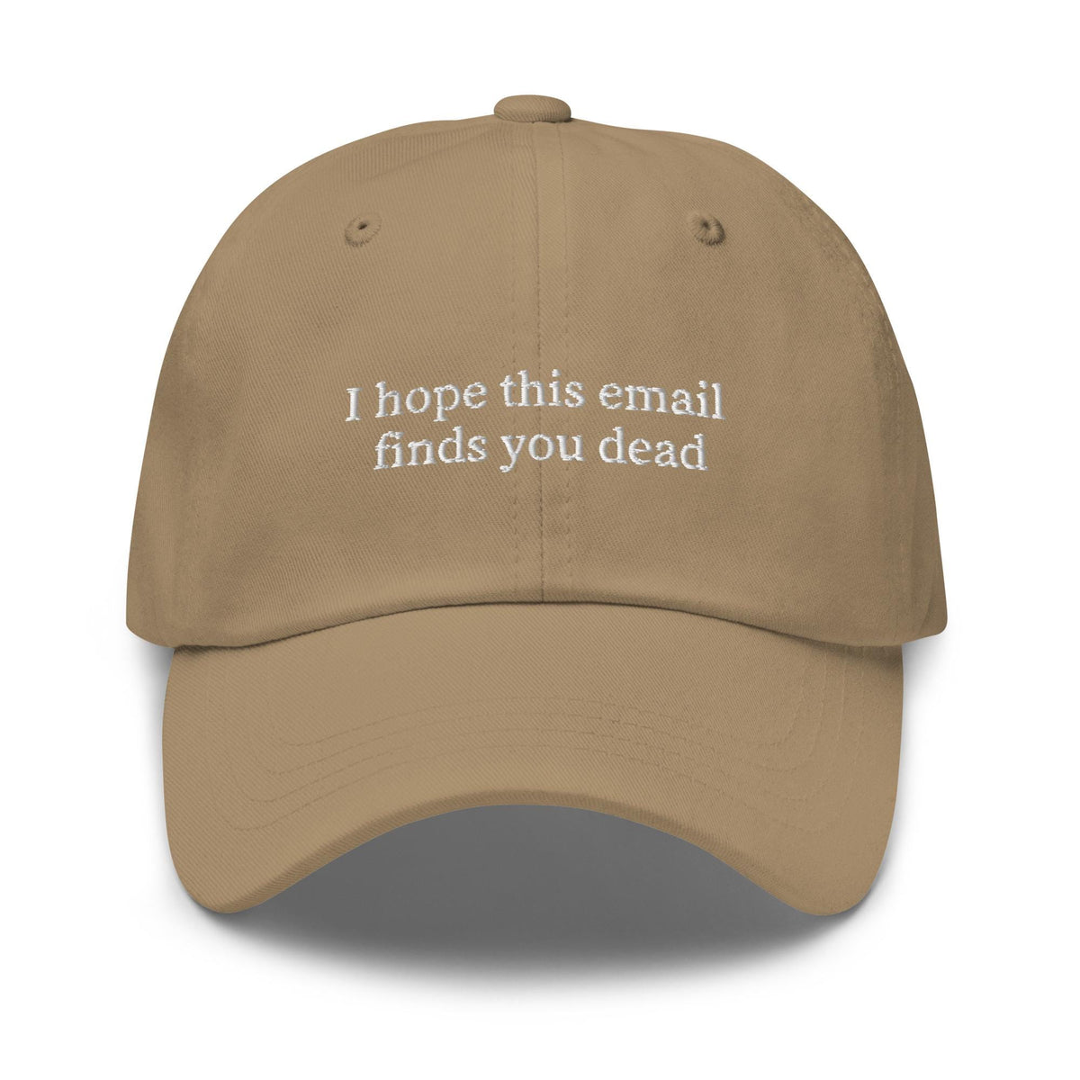 Unsubscribe – Embroidered Workplace Humor Dad Hat, Minimalist Cotton Cap