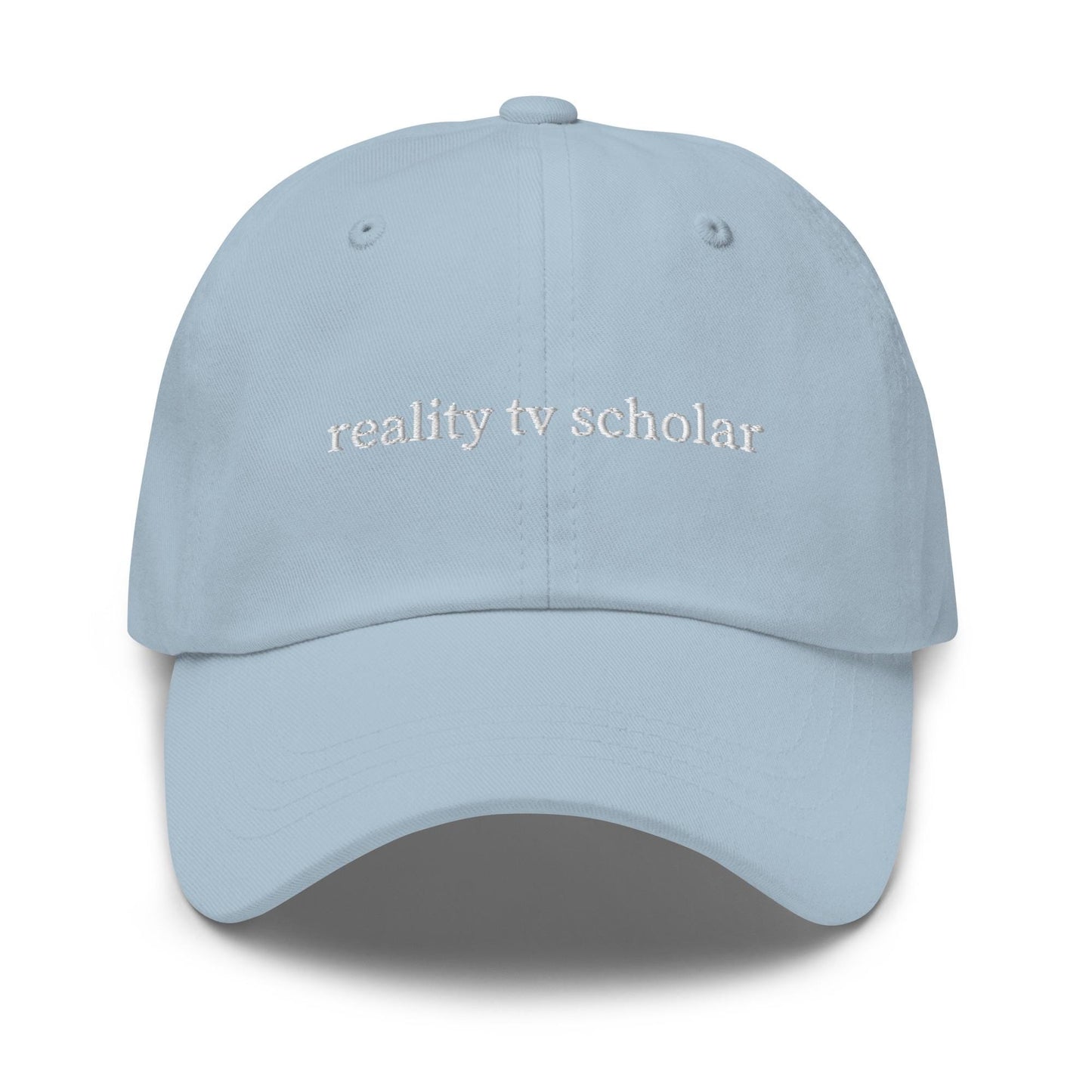 Reality TV Scholar – Embroidered Pop Culture Dad Hat, Funny Minimalist Cotton Cap
