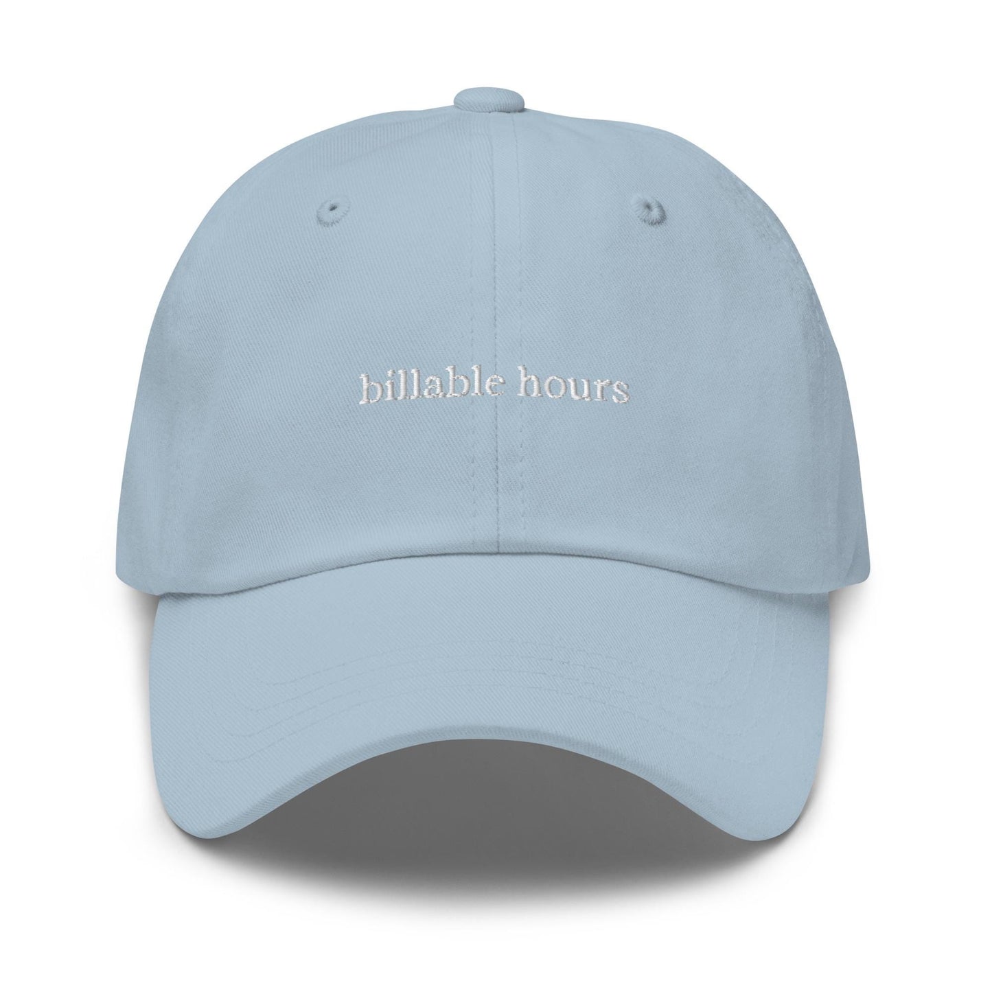 Billable Hours – Embroidered Dad Hat for Lawyer Gift, Corporate Humor, Consultant Cotton Cap