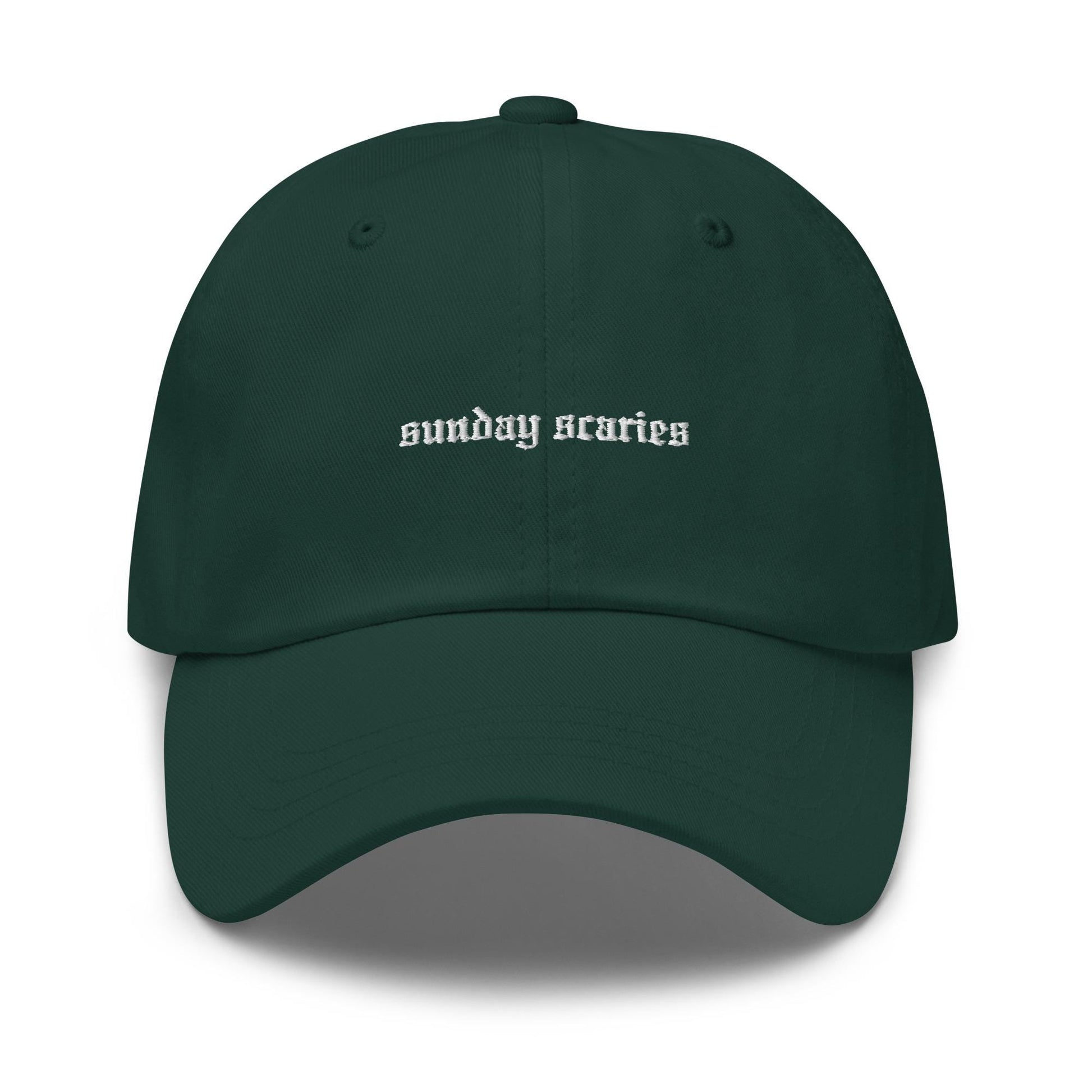 Sunday Scaries – Embroidered Dad Hat for Anxiety Humor, Weekend Vibes, Relatable Cotton Cap