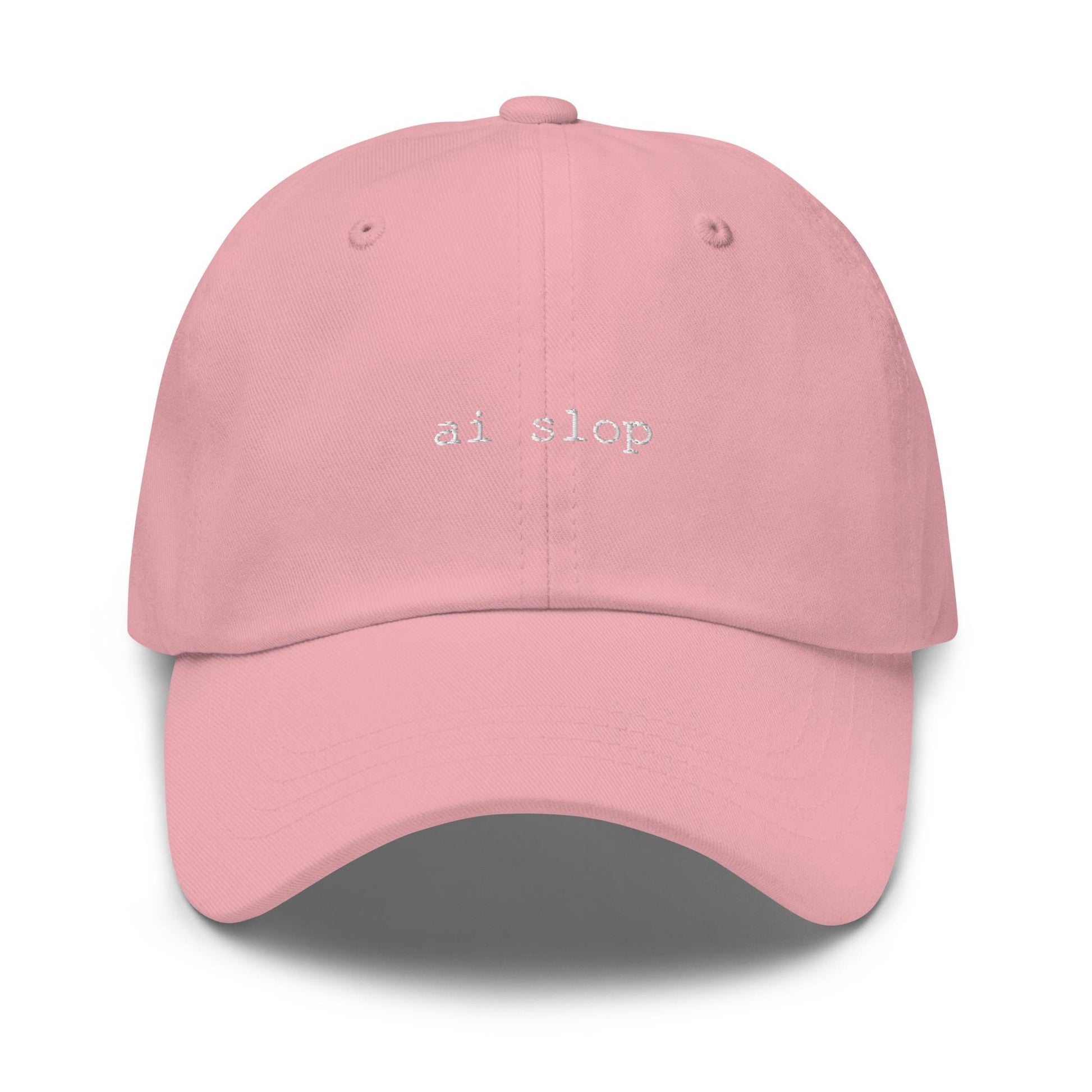 AI Slop – Embroidered Dad Hat for Dead Internet Theory, Generative Art Critic, Tech Humor Cotton Cap