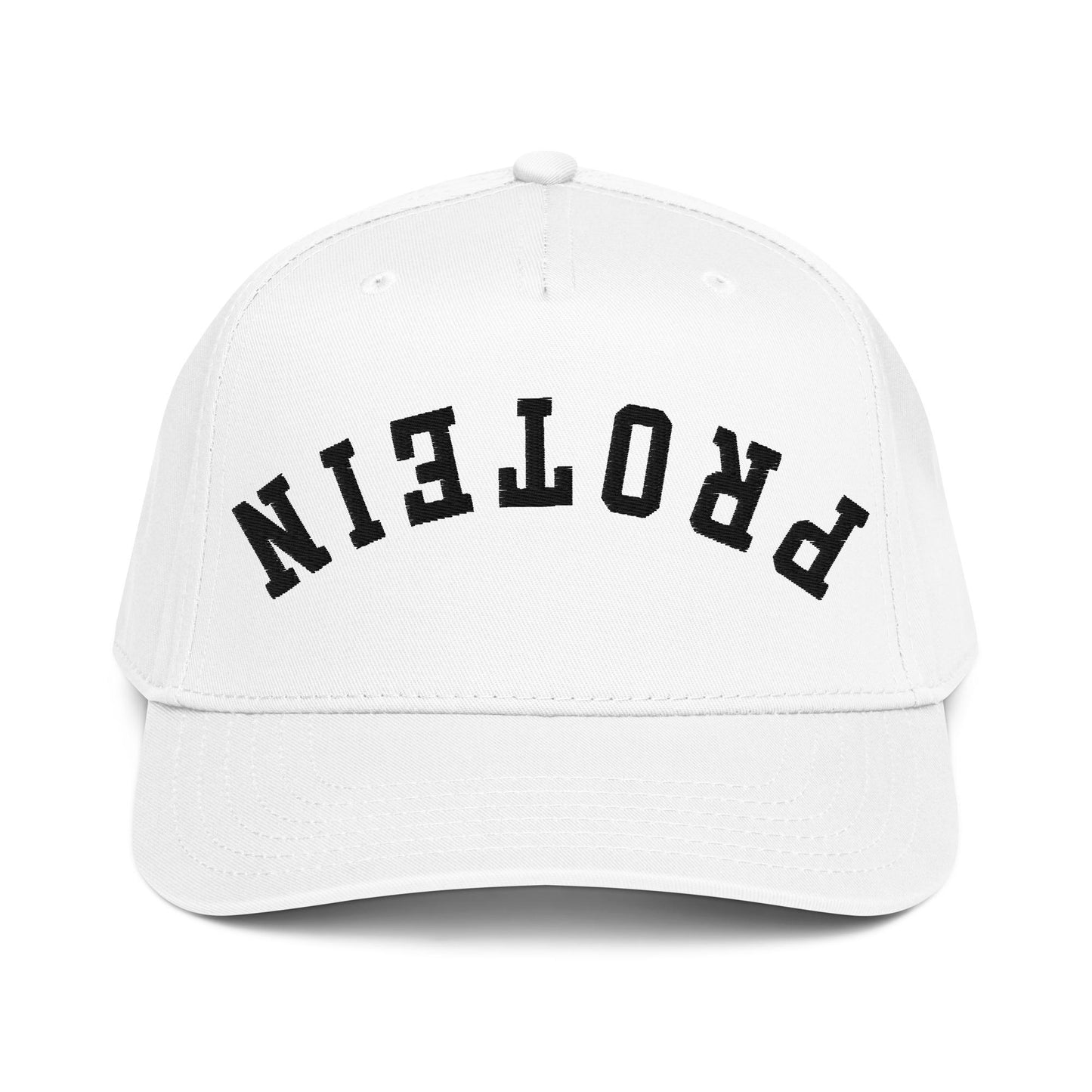 Upside Down Protein Hat – Funny Gym Gift, Fitness Aesthetic, Two Tone Snapback Cap