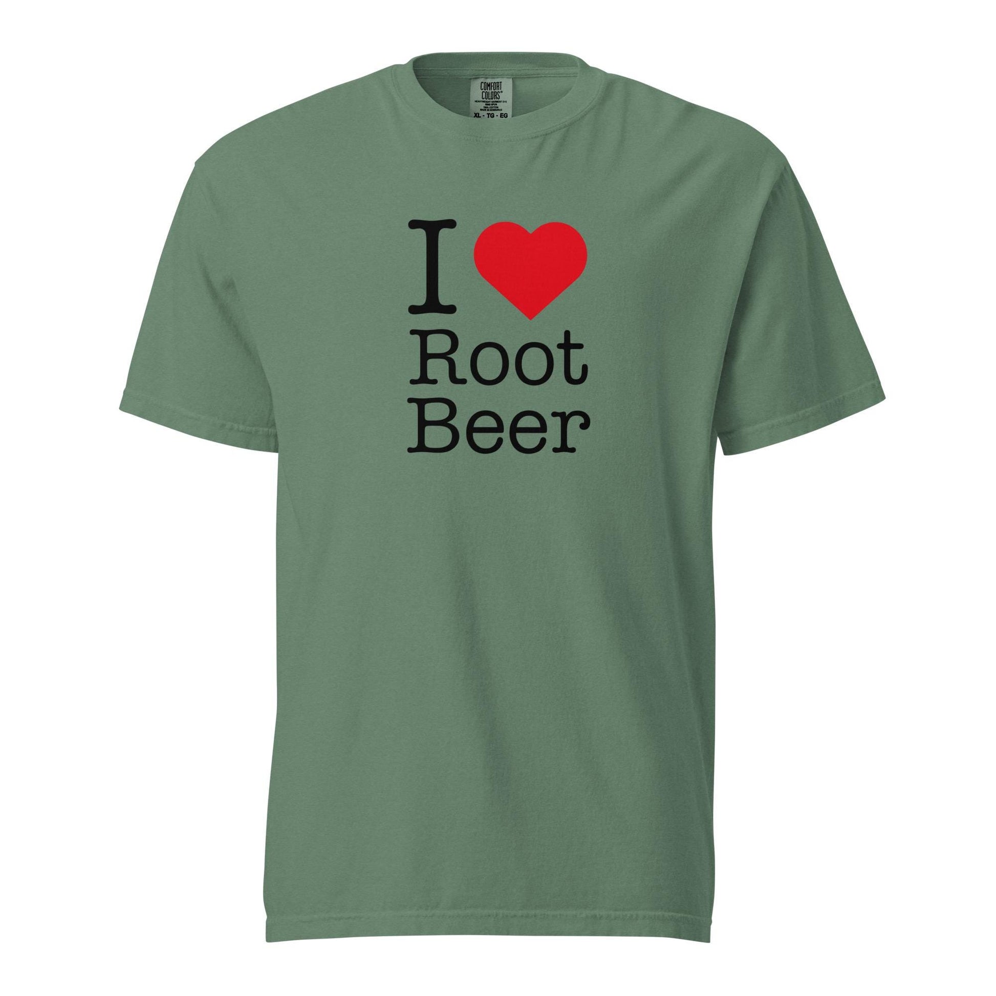 I Love Root Beer Heavyweight Graphic T-Shirt