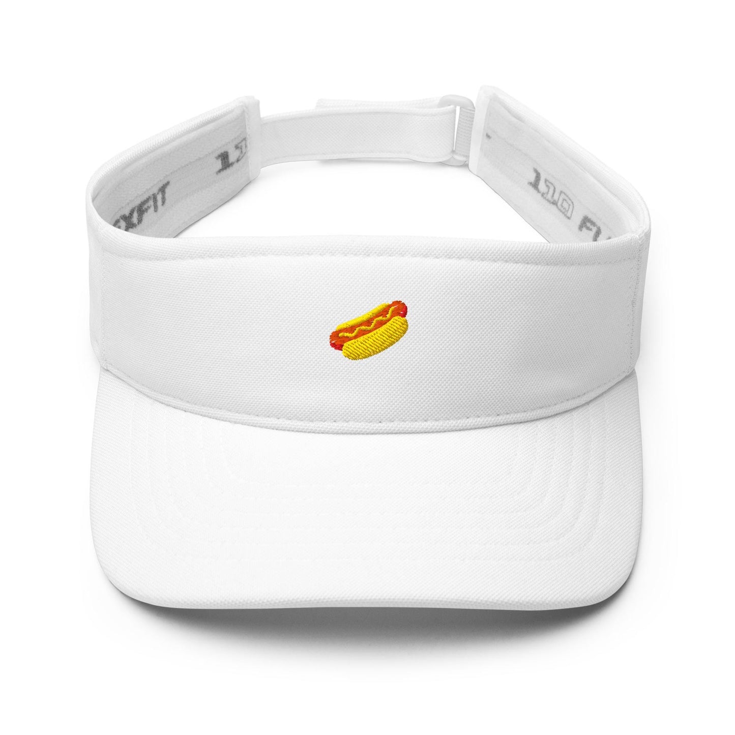Hot Dog Embroidered Sun Visor - Golf, Baseball & Day Drinking Cap