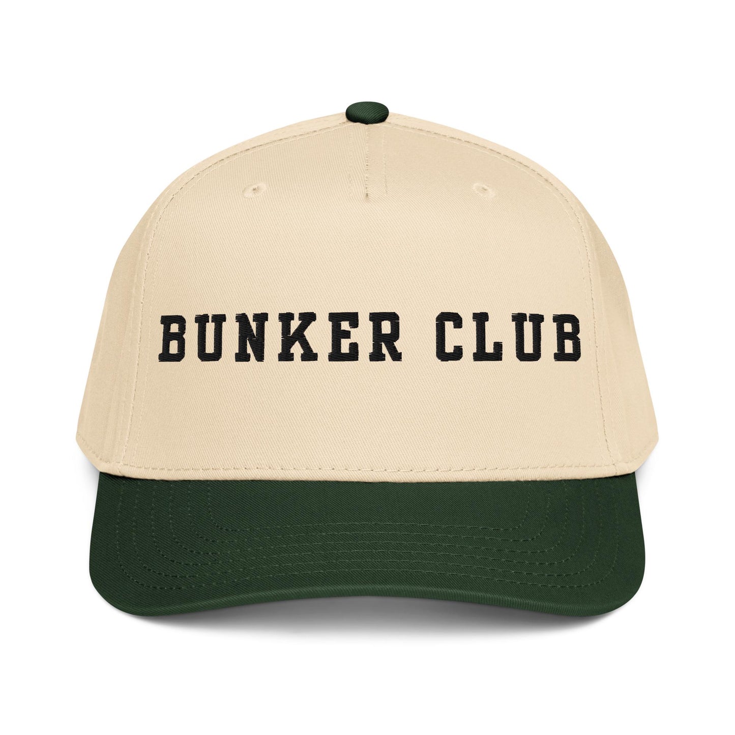 Bunker Club Golf Snapback - Two Tone Retro 5 Panel Hat