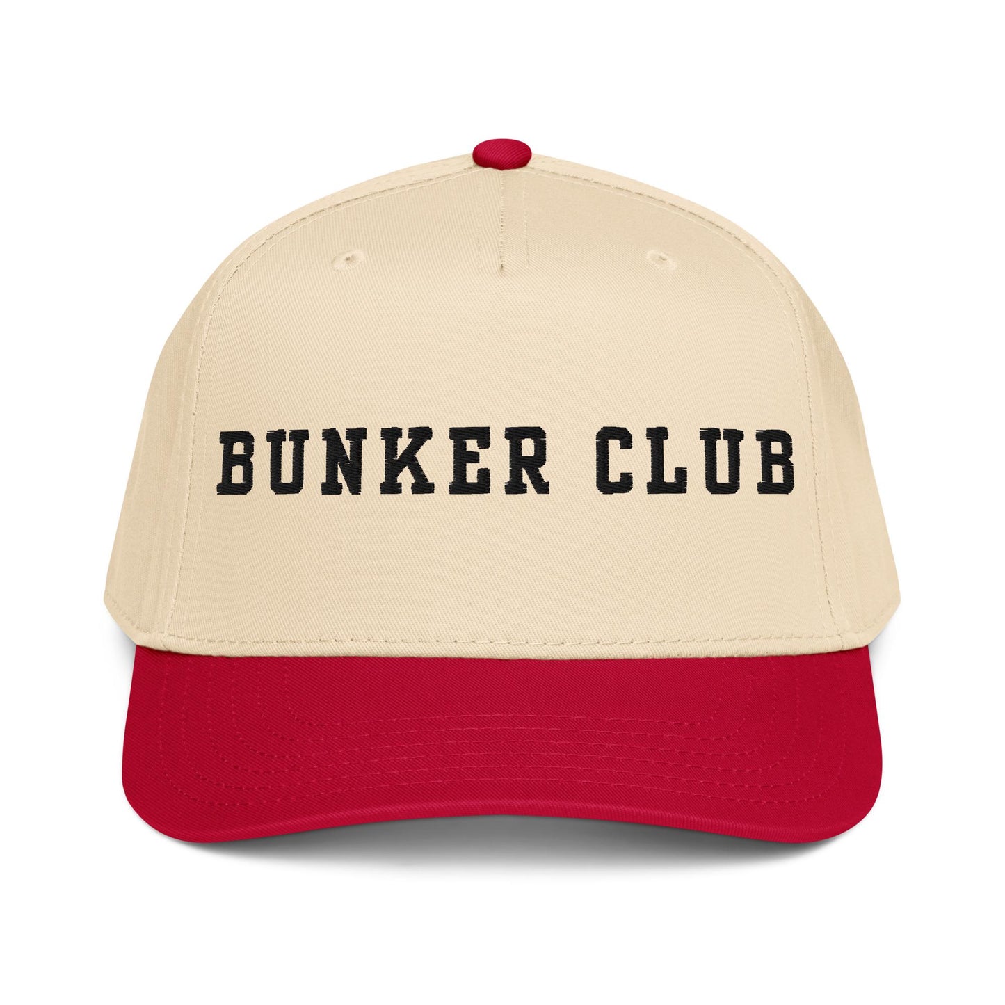 Bunker Club Golf Snapback - Two Tone Retro 5 Panel Hat