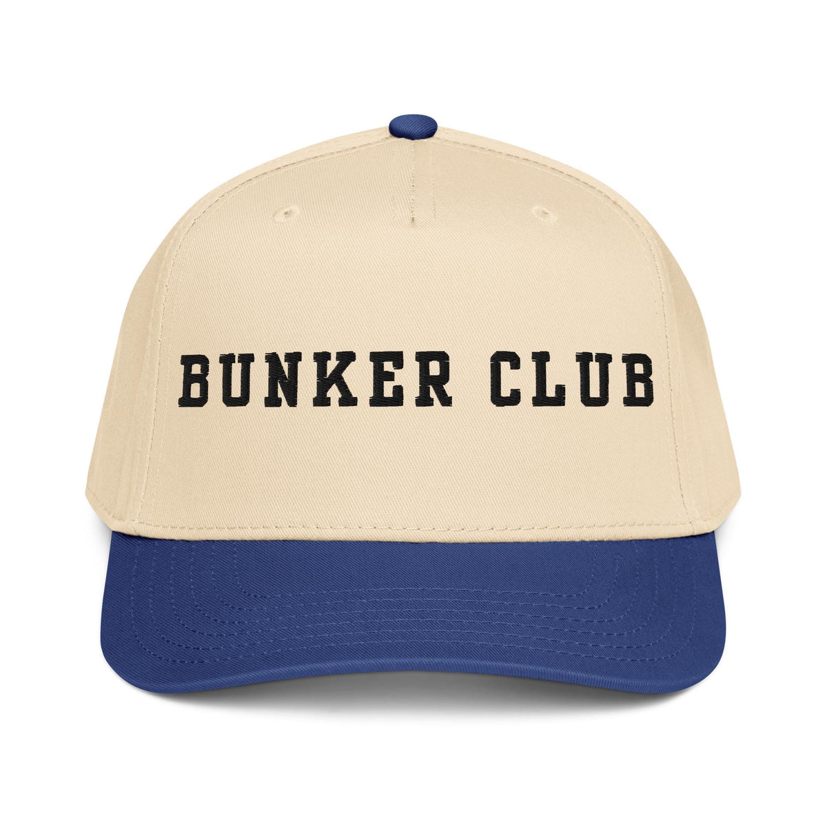 Bunker Club Golf Snapback - Two Tone Retro 5 Panel Hat