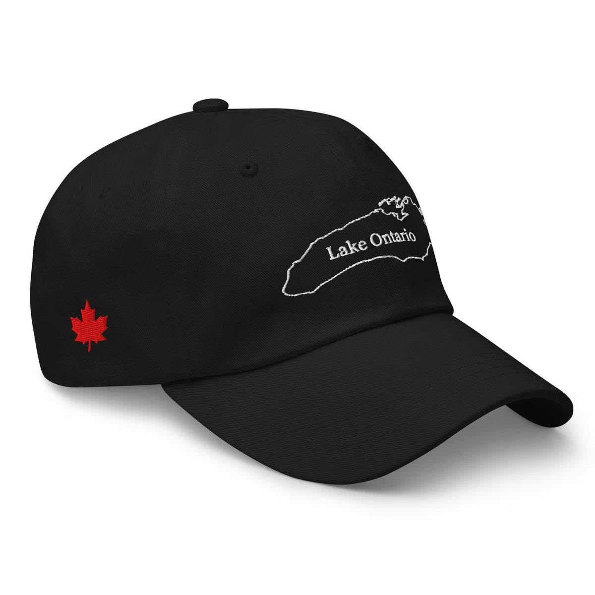 Lake Ontario Map Outline Dad Hat - Canadian Maple Leaf Cap, Now and Always