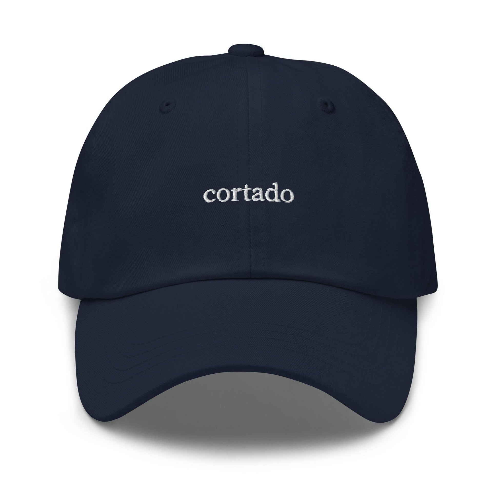 Cortado Cotton Embroidered Dad Hat - Minimalist Barista & Coffee Cap