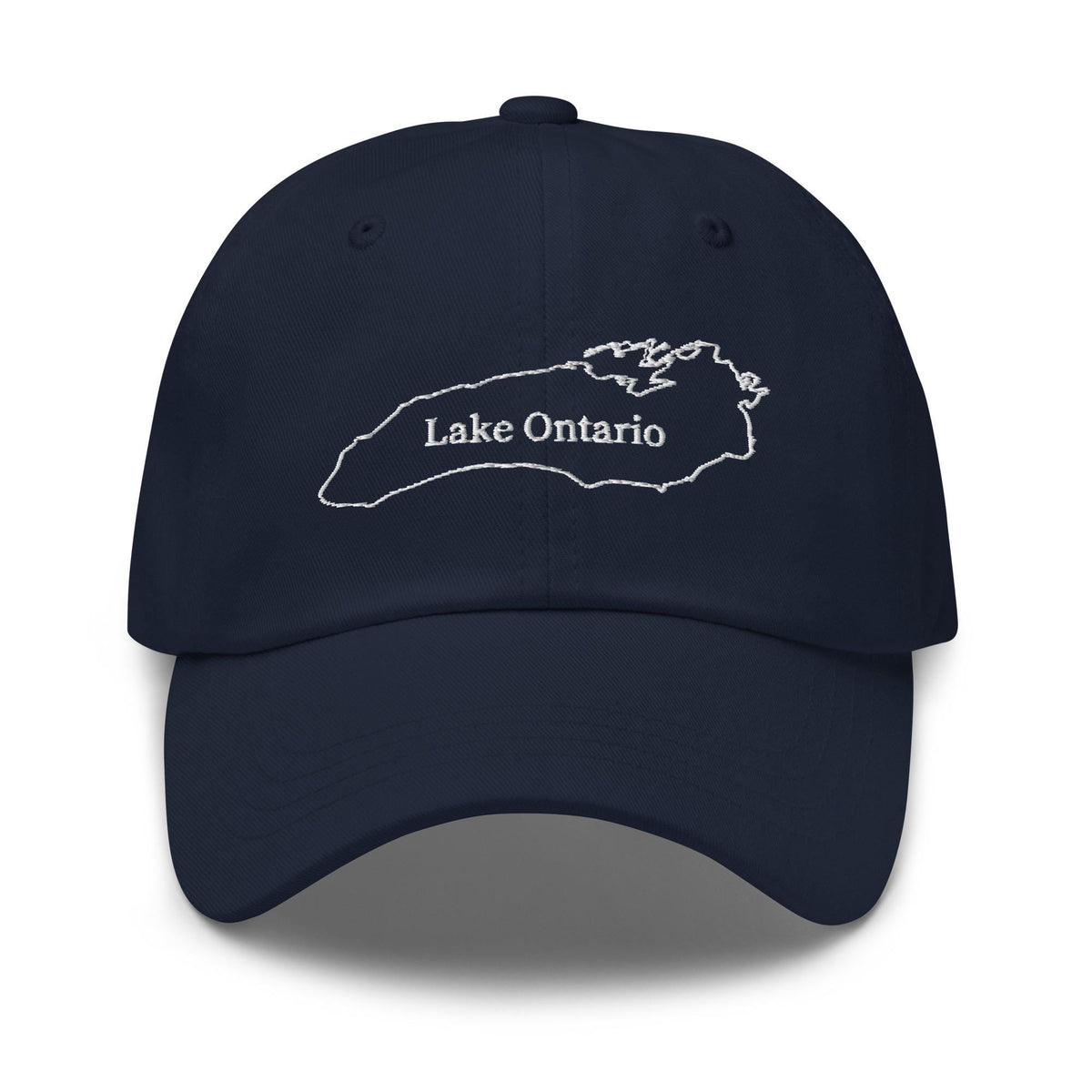 Lake Ontario Map Outline Dad Hat - Canadian Maple Leaf Cap, Now and Always