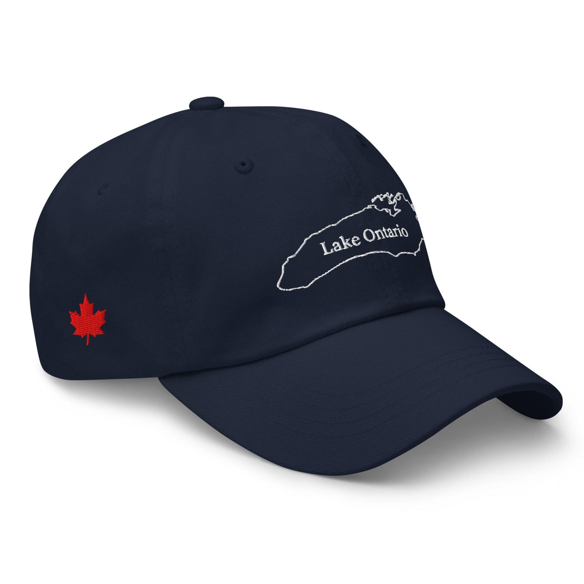 Lake Ontario Map Outline Dad Hat - Canadian Maple Leaf Cap, Now and Always