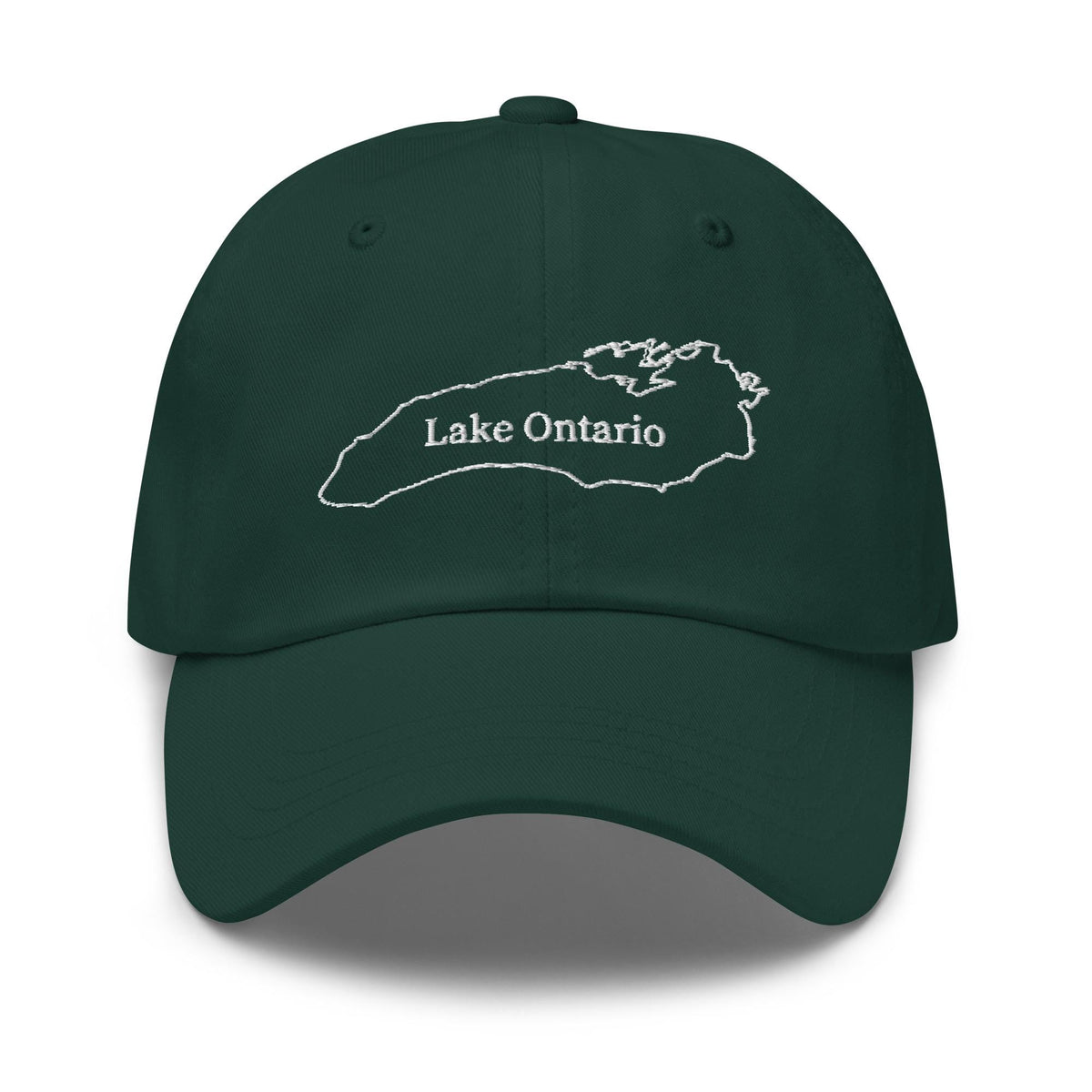 Lake Ontario Map Outline Dad Hat - Canadian Maple Leaf Cap, Now and Always