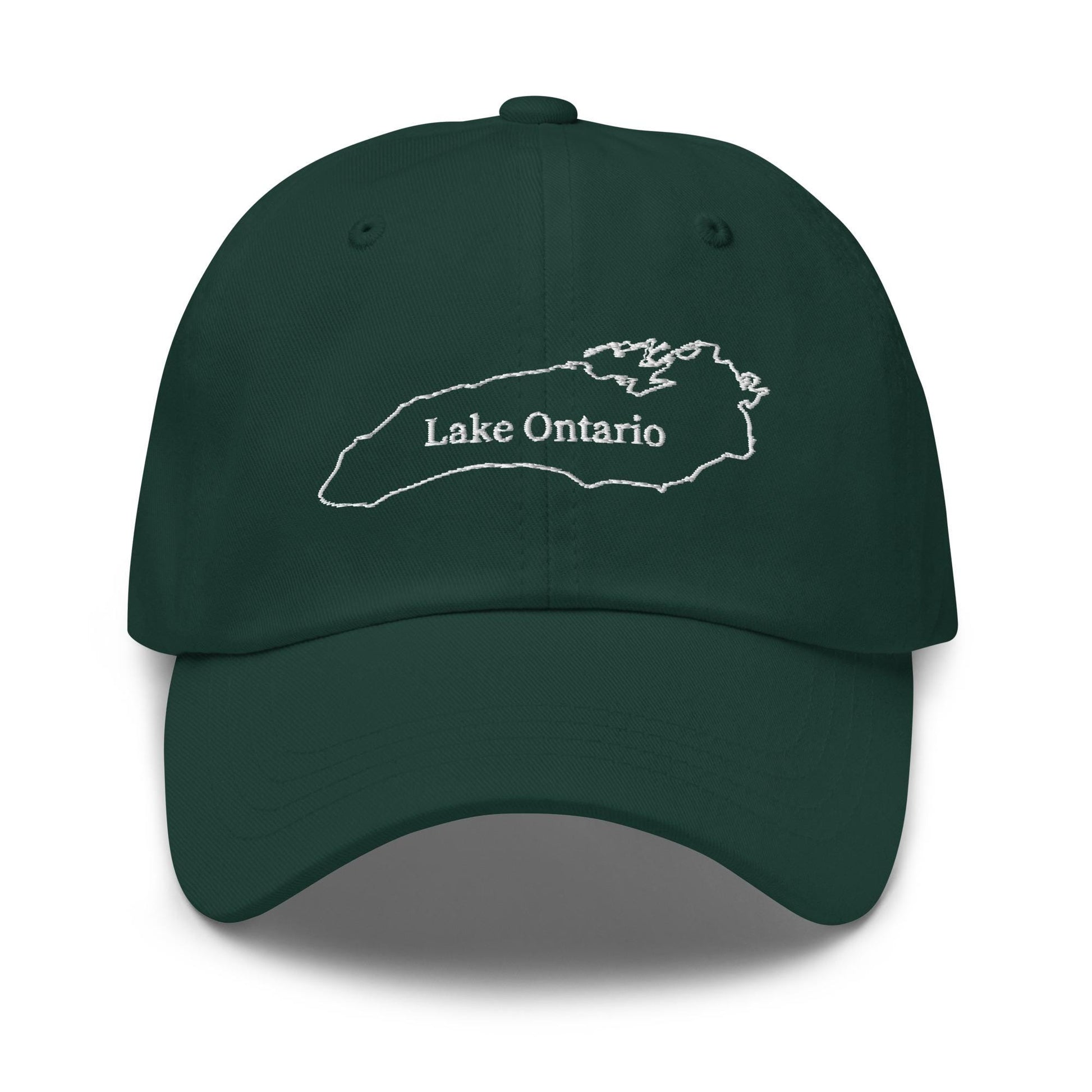 Lake Ontario Map Outline Dad Hat - Canadian Maple Leaf Cap, Now and Always