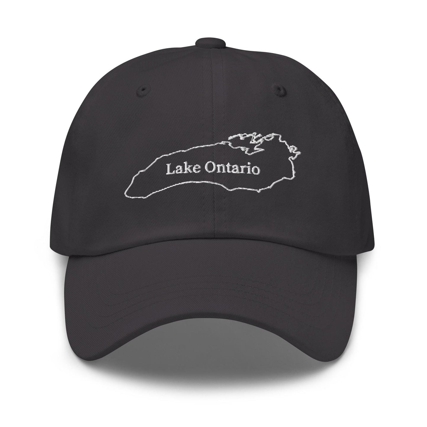 Lake Ontario Map Outline Dad Hat - Canadian Maple Leaf Cap, Now and Always