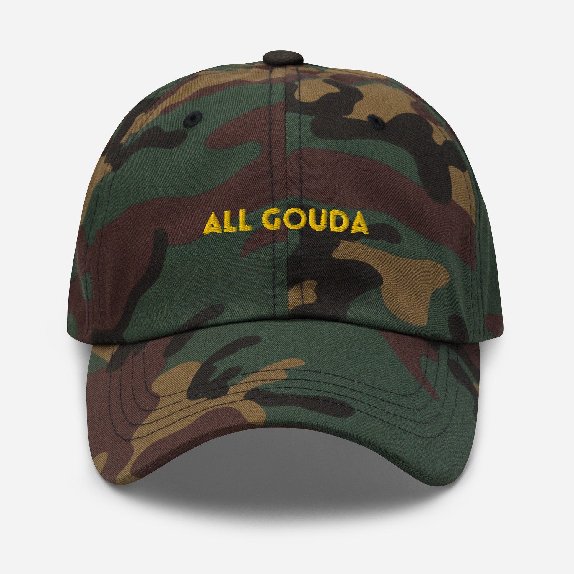 All Gouda - Gift for Cheese lovers, Home Cooks & Chefs - Embroidered Cotton Cap - Evilwater Originals