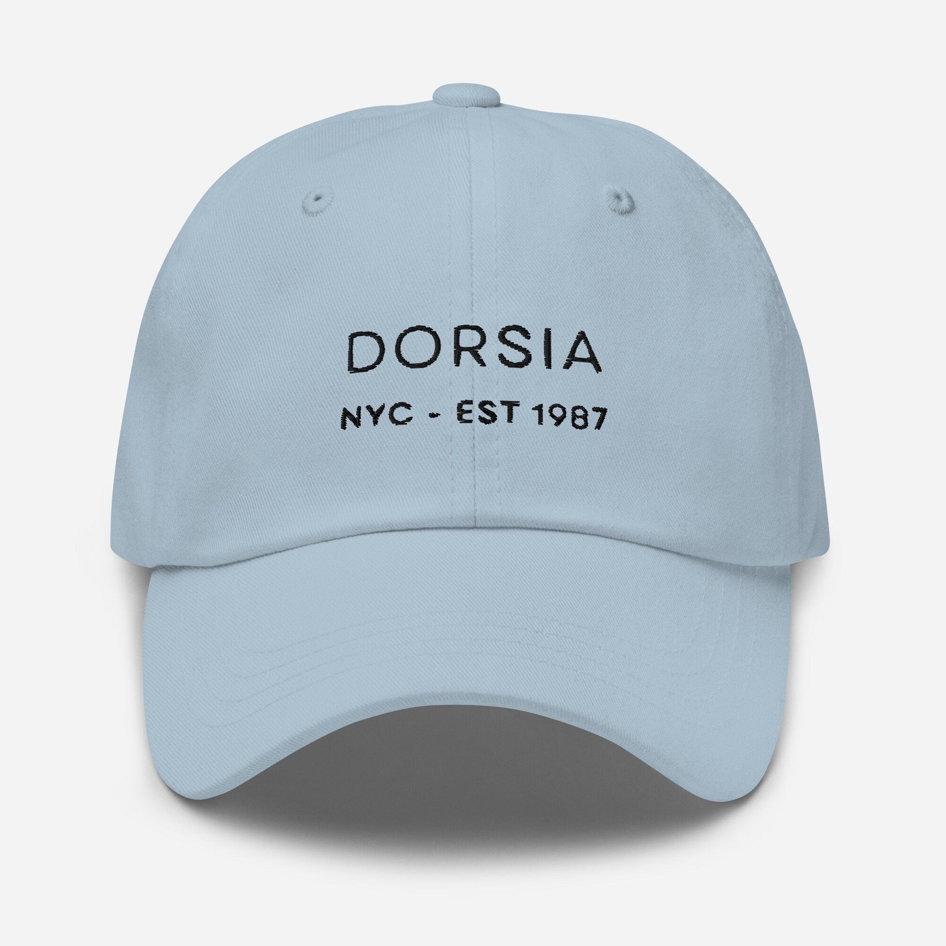 American Psycho Dad Hat - Dorsia Restaurant- Gift for foodie film buffs - Handmade Embroidered Cotton Cap - Evilwater Originals