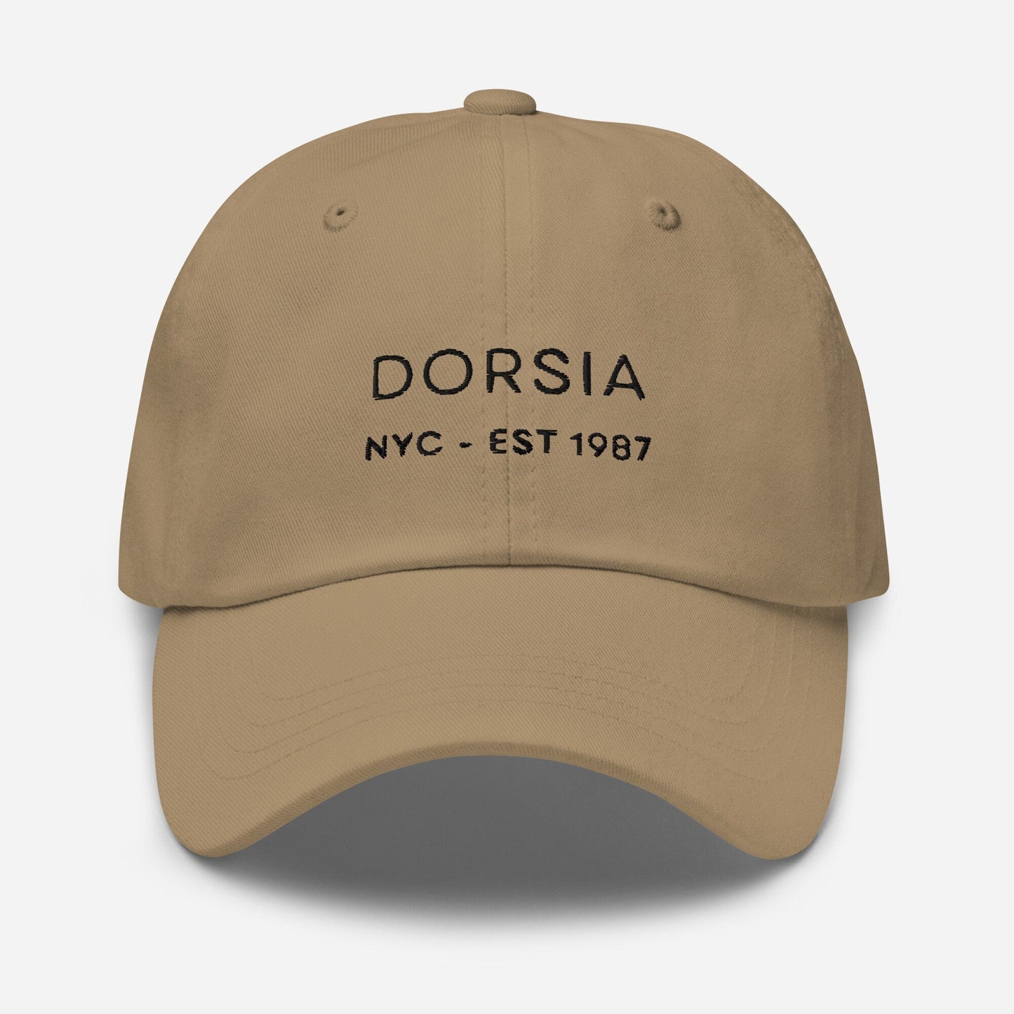 American Psycho Dad Hat - Dorsia Restaurant- Gift for foodie film buffs - Handmade Embroidered Cotton Cap - Evilwater Originals