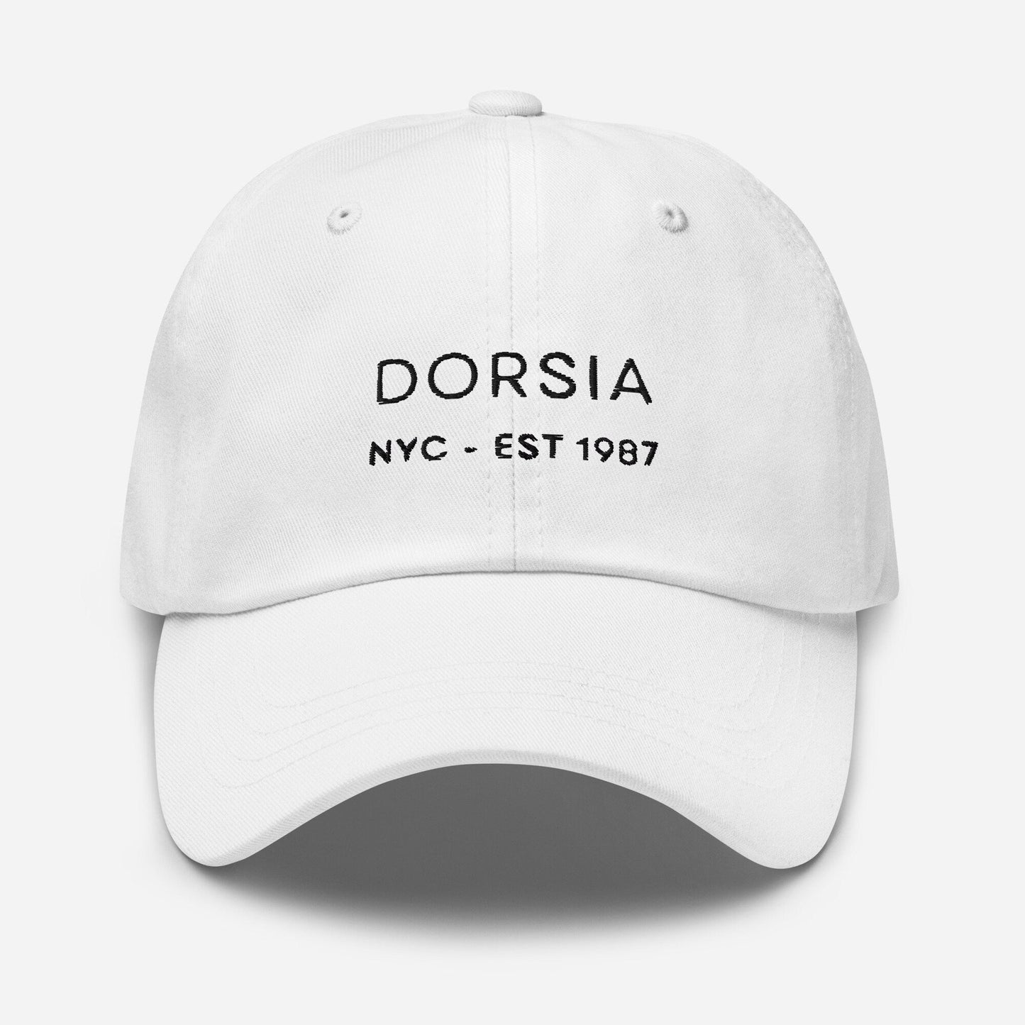 American Psycho Dad Hat - Dorsia Restaurant- Gift for foodie film buffs - Handmade Embroidered Cotton Cap - Evilwater Originals