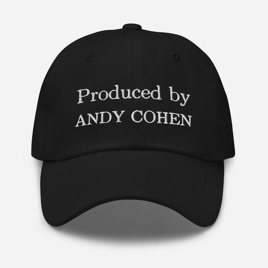 Andy Cohen Dad Hat - Gift for Reality TV fans, Real Housewives Stans - Handmade Embroidered Cotton Cap - Evilwater Originals