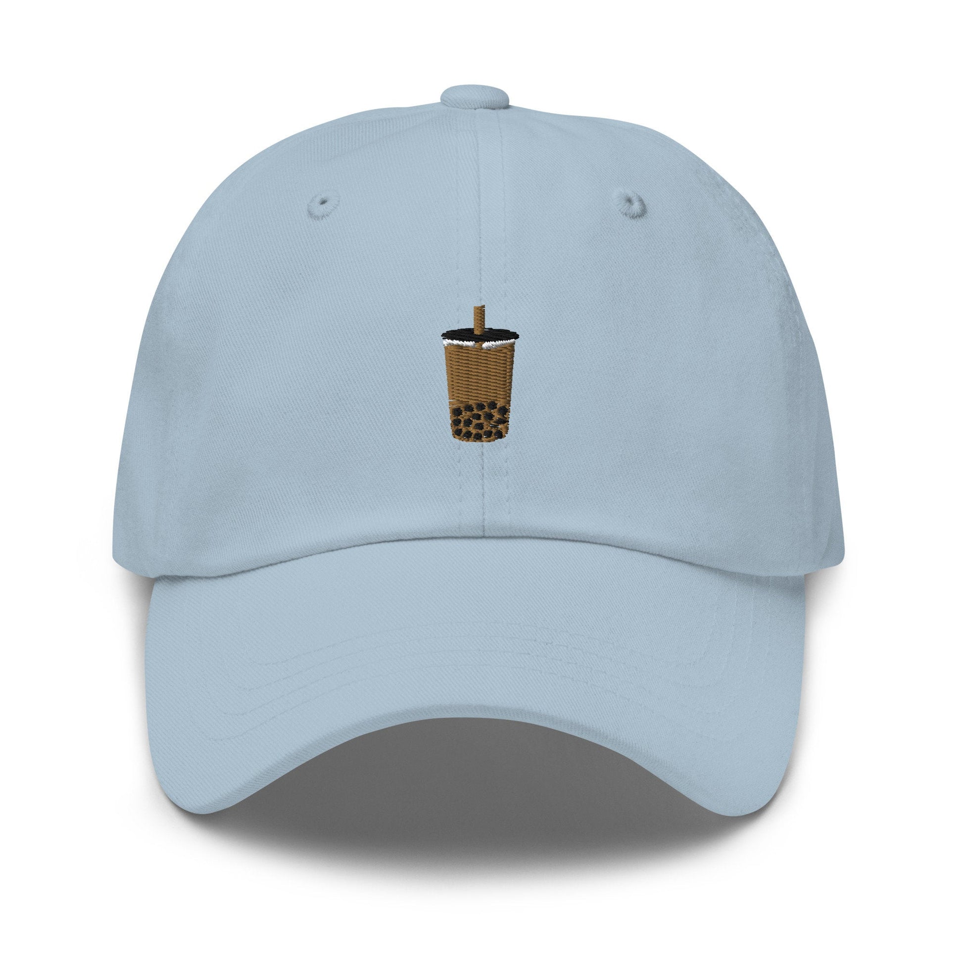 Boba Hat - Bubble Tea - Milk Tea - Tapioca - Cotton Embroidered Baseball Cap - Evilwater Originals