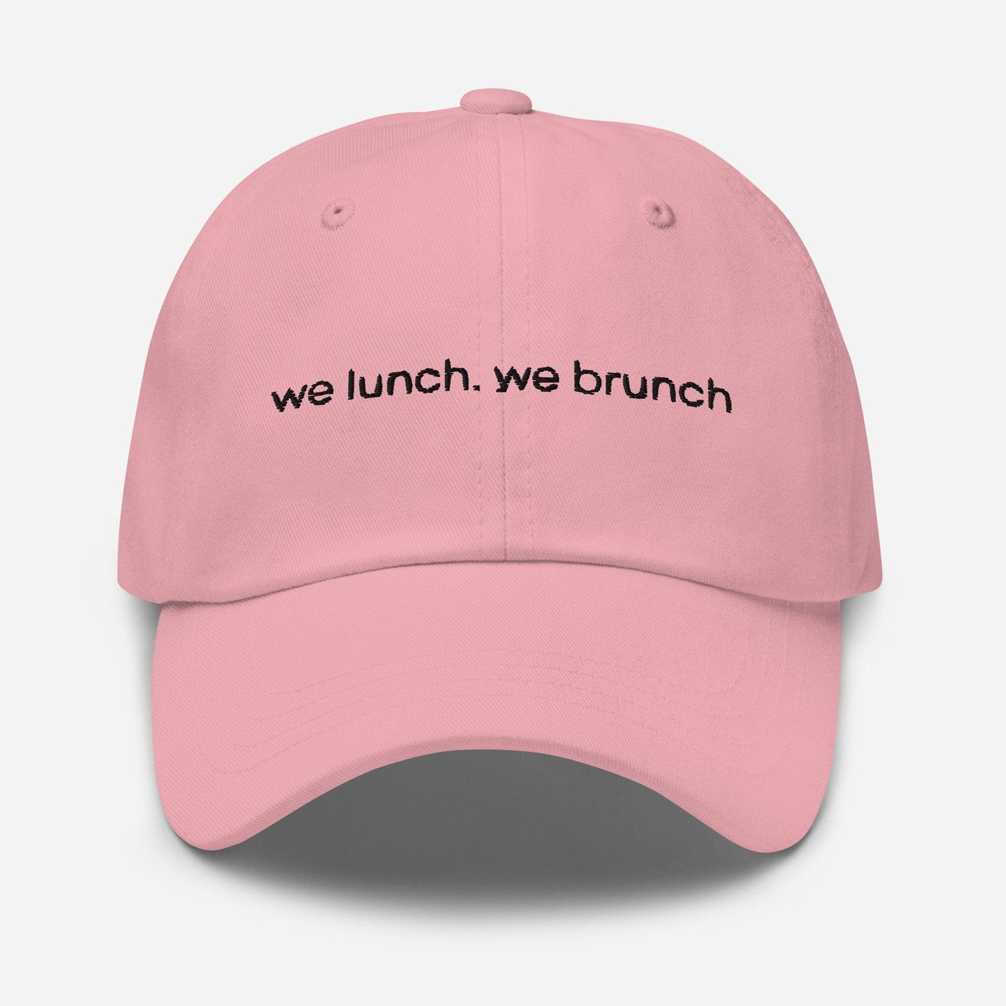 Brunch Dad Hat - Gift for those who Lunch & Brunch - Minimalist Embroidered Cotton Hat - Evilwater Originals