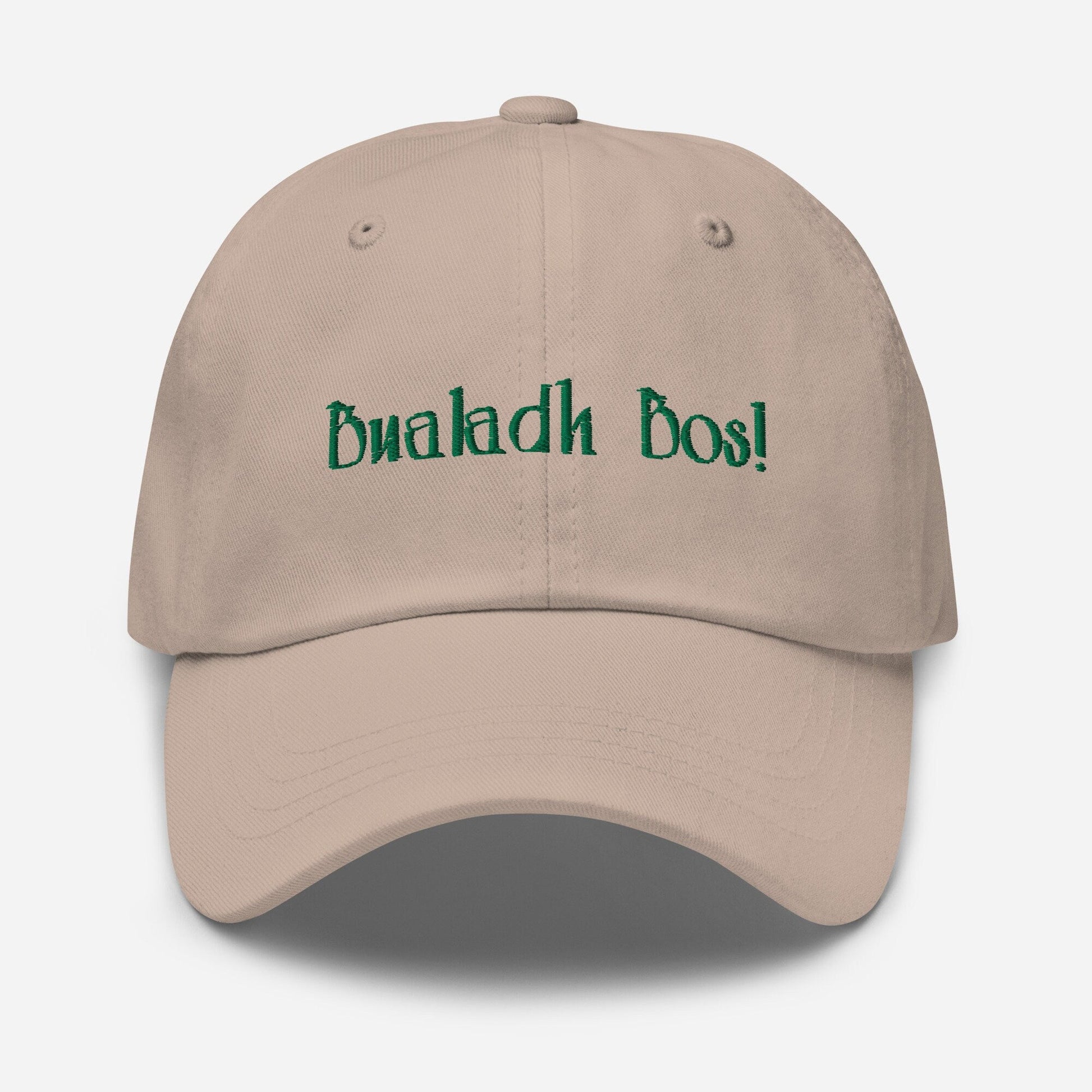 Bualadh bos Dad Hat - Irish Pride Gift, Celtic Applause - Embroidered Cotton Cap - Evilwater Originals