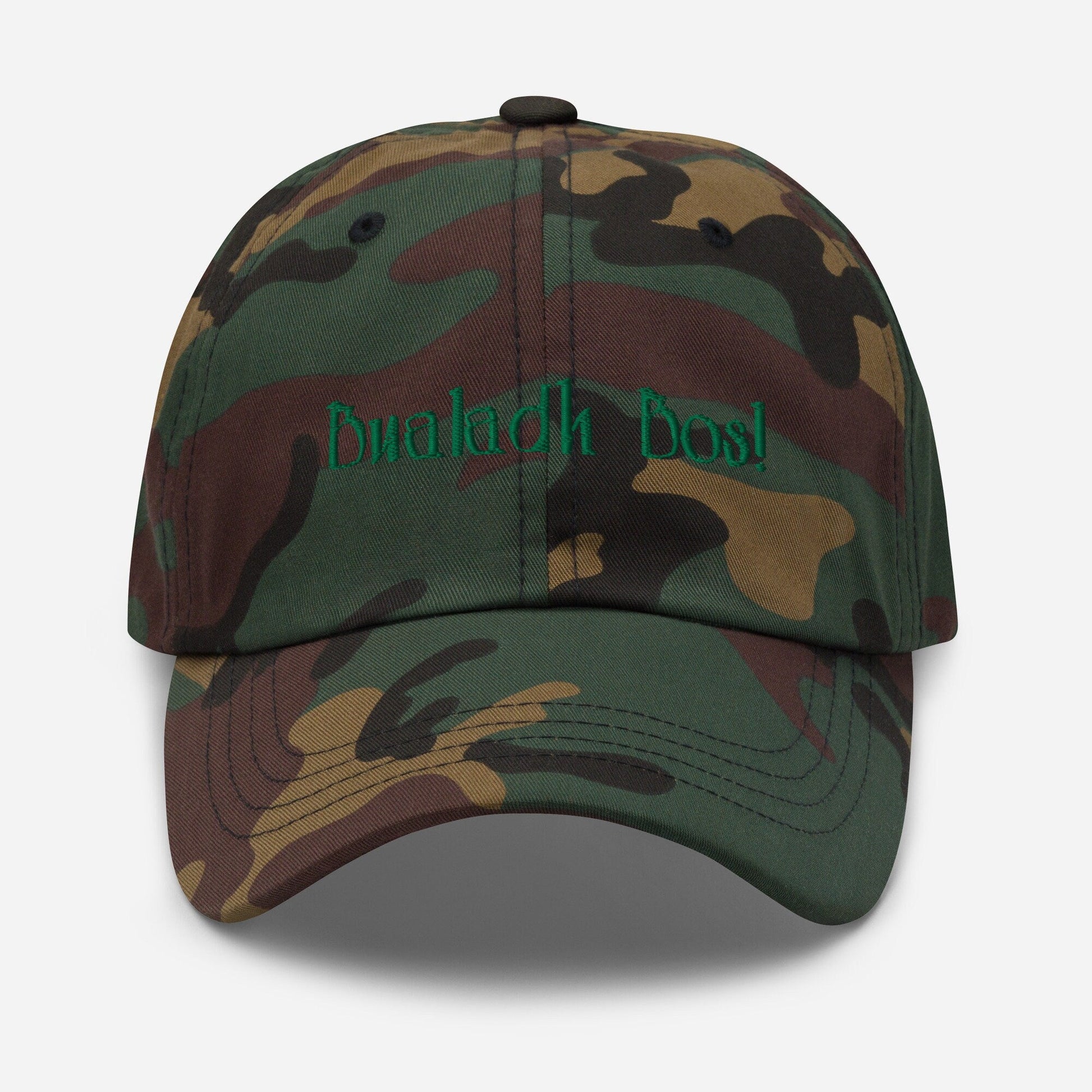 Bualadh bos Dad Hat - Irish Pride Gift, Celtic Applause - Embroidered Cotton Cap - Evilwater Originals