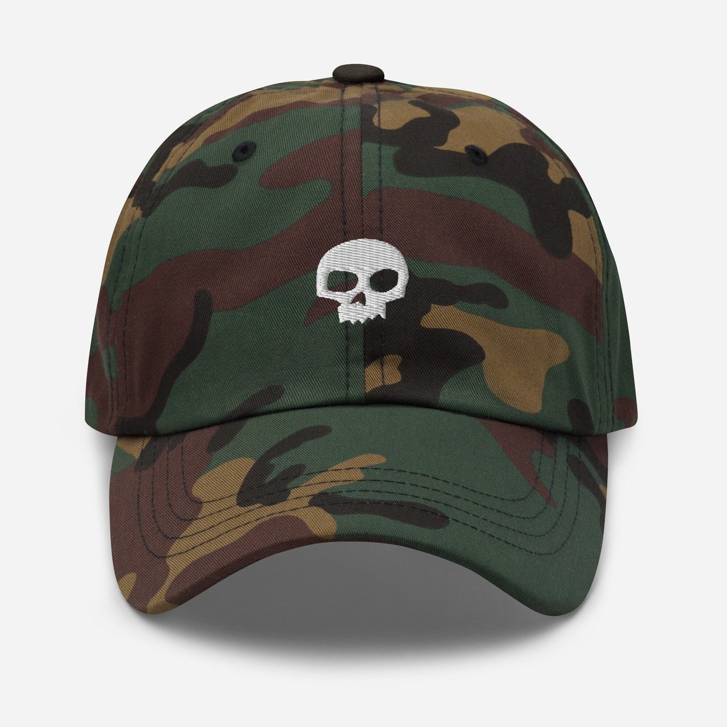 Bully Dad Hat - Sid Inspired Skull - Embroidered Cotton Cap - Evilwater Originals