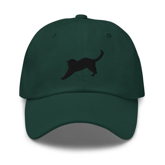 Cat Dad Hat - Kneading Feline Making Bread - Embroidered Cotton Cap - Multiple Primary Colors - Evilwater Originals