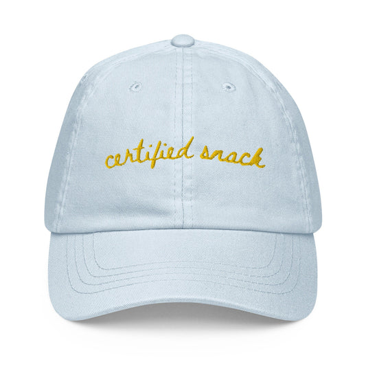 Certified Snack Dad Hat - Girlfriend Gift for Cuties & Hotties - Cotton embroidered Cap - Evilwater Originals